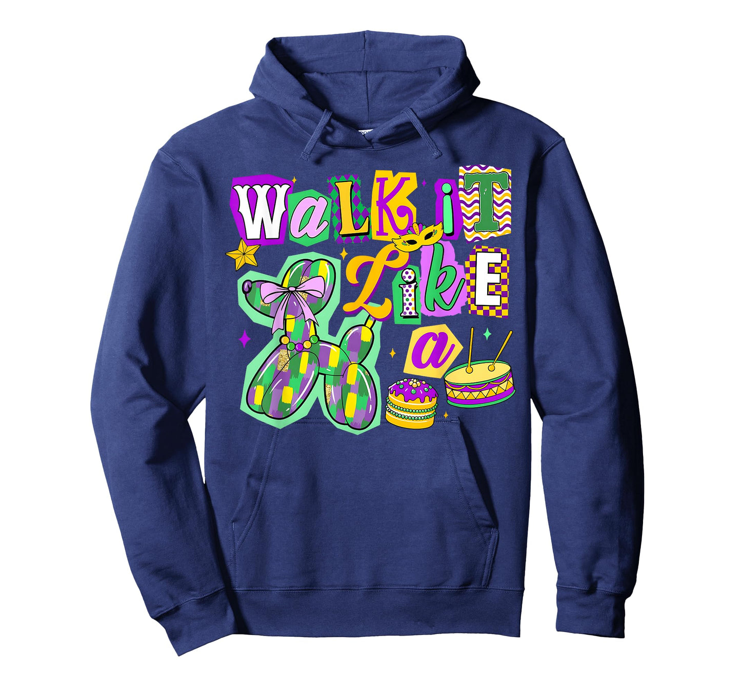 Walk It Like A Balloon Dog Mardi Gras Men Women Kid T-Shirt