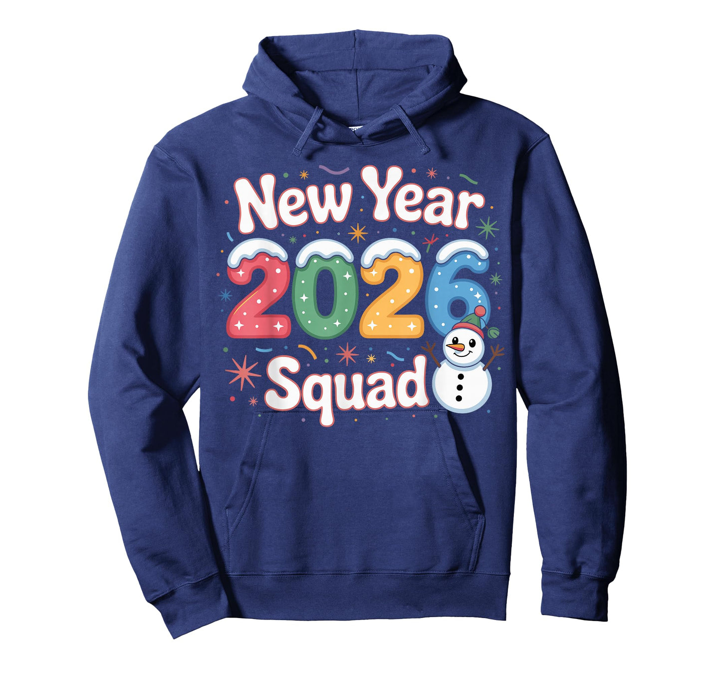 New Year 2026 Squad Funny Snowman Holiday Celebration Gift T-Shirt