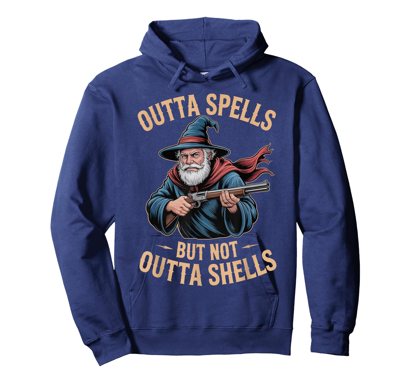 Outta Spells But Not Outta Shells Wizard Fantasy Meme T-Shirt