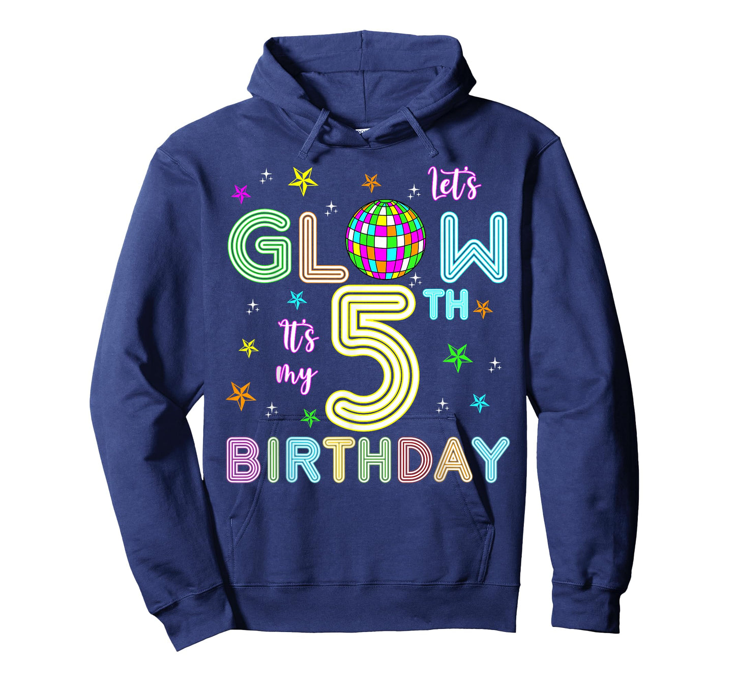 It's My 5th Birthday Glowing 80s 5 Year Old T-Shirt