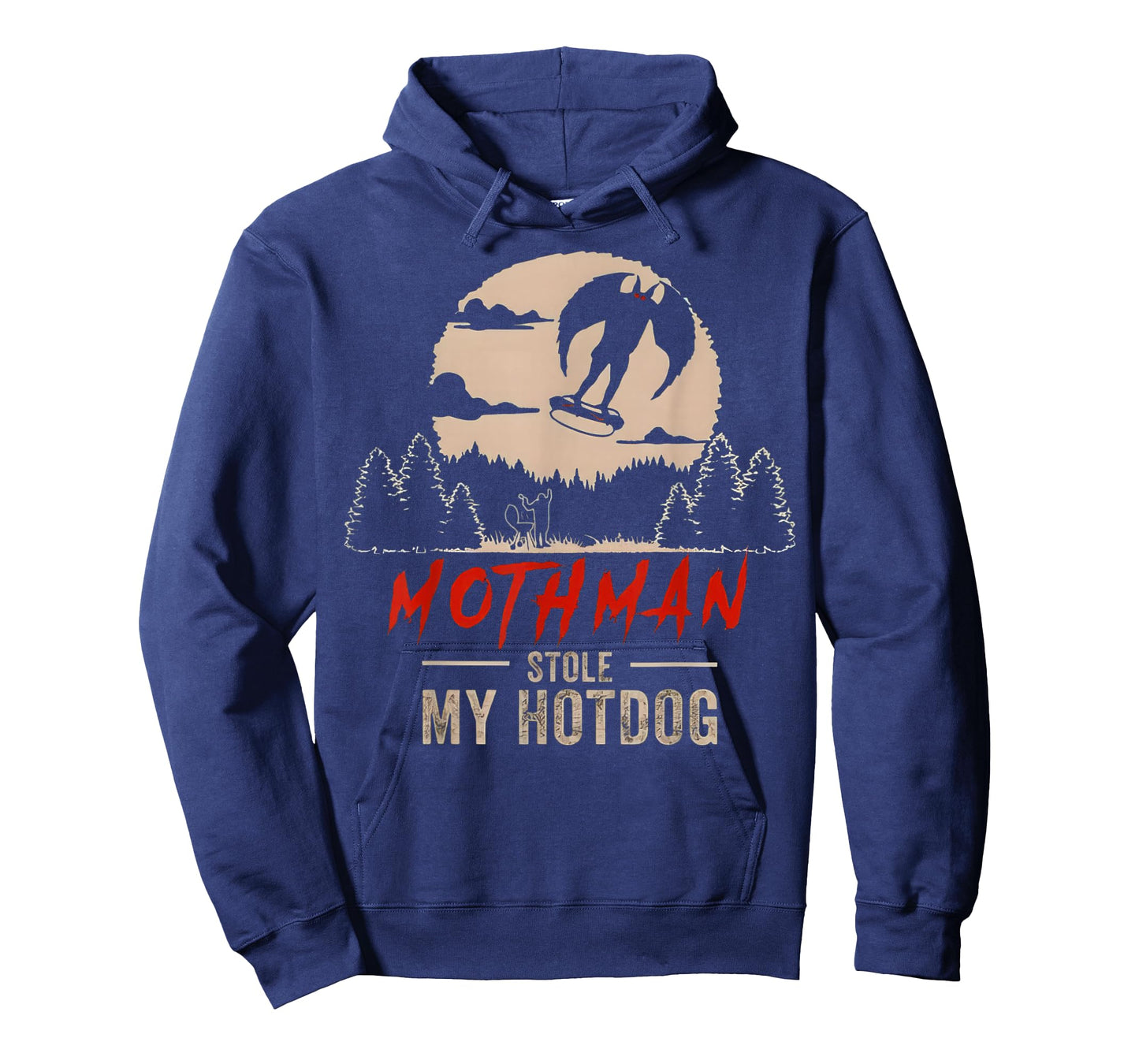 Mothman Stole My Hotdog Funny Cryptid T-Shirt