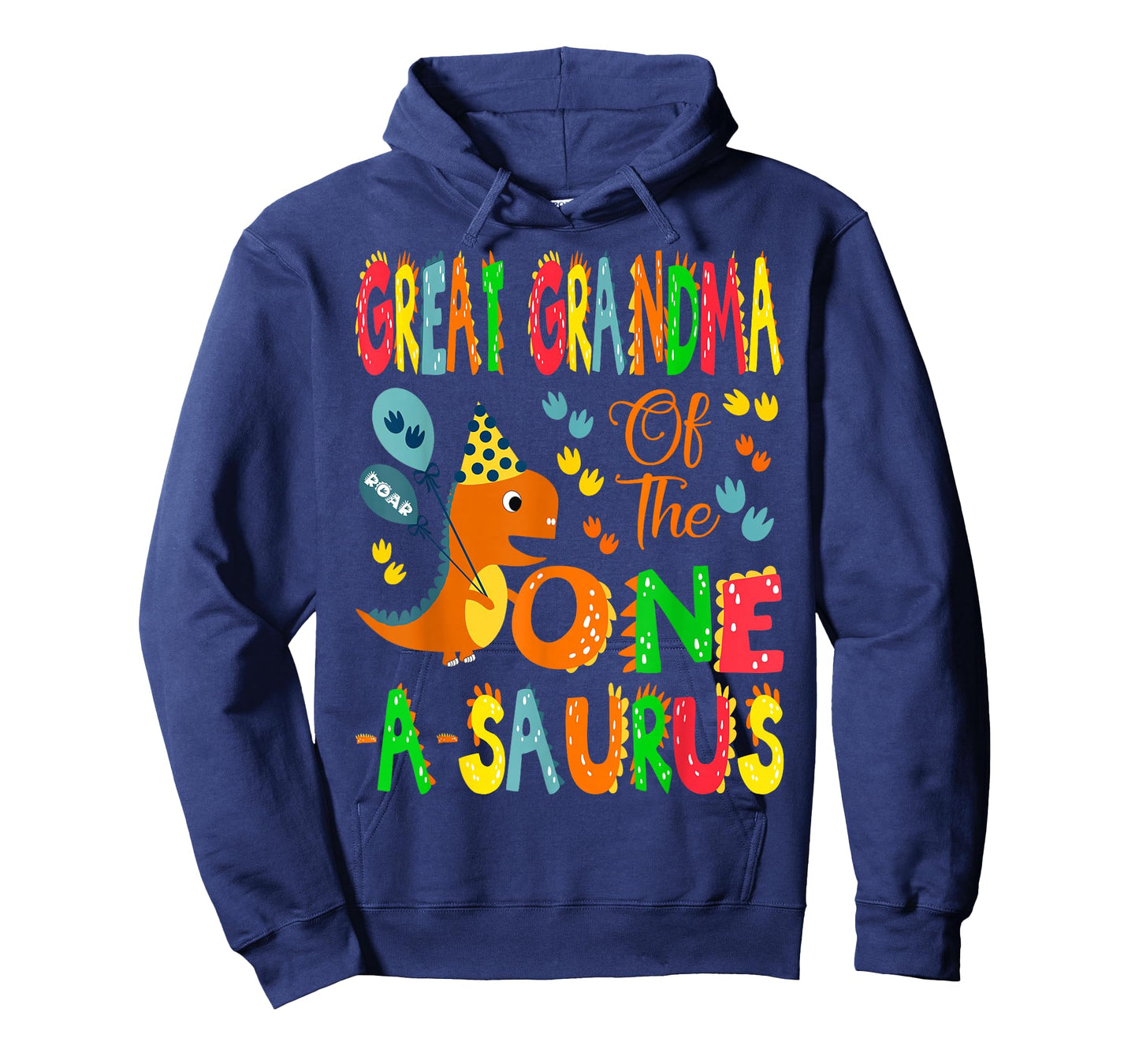 Great Grandma of The One-A-Saurus 1st Birthday Boy Dinosaur T-Shirt
