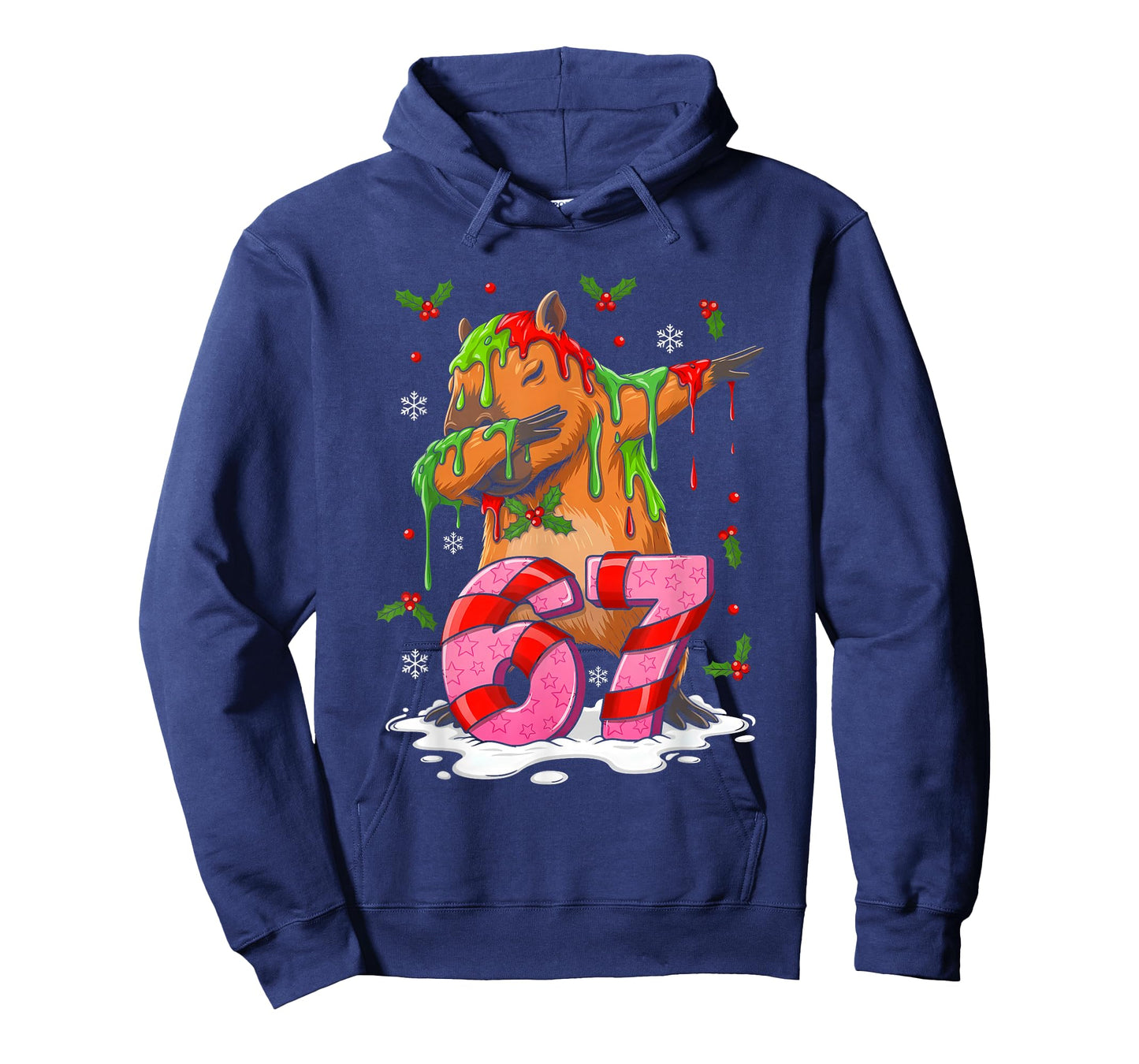 67 Christmas Funny 67 Brainrot Youth Kids Capybara 67 T-Shirt