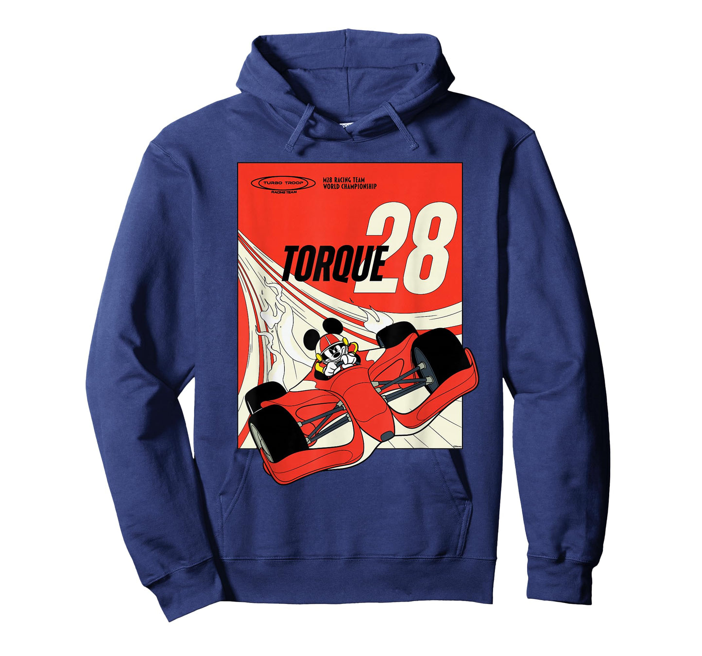 Disney Racing Mickey Mouse Torque 28 Turbo Troop Race Car T-Shirt
