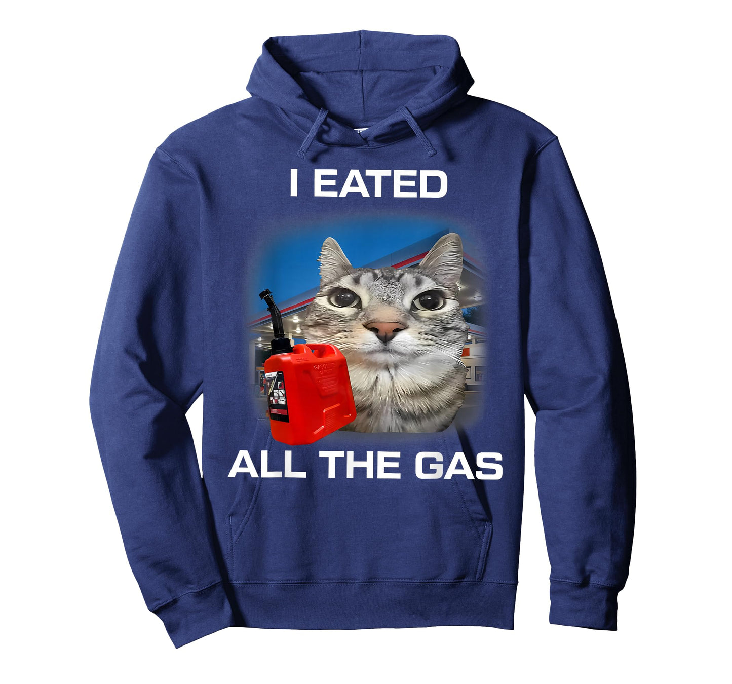 I Eated All The Gas Cat Meme Stupid Brainrot Humor T-Shirt