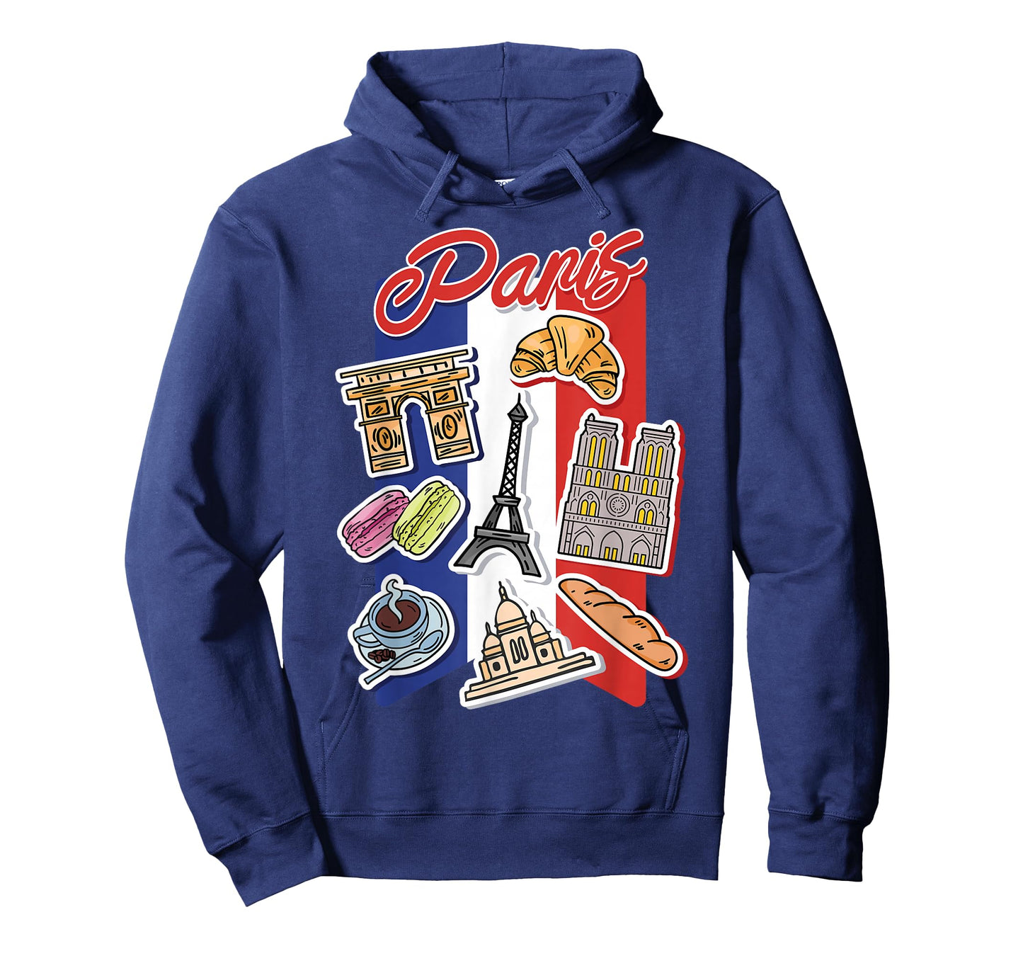 Retro Paris Food & Places France Fashion Collage Costume T-Shirt
