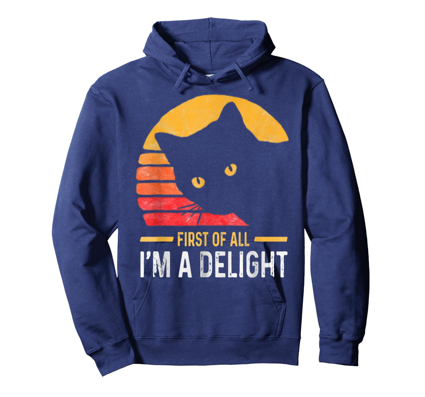 First of All I'm a Delight Roaring Black cat T-Shirt