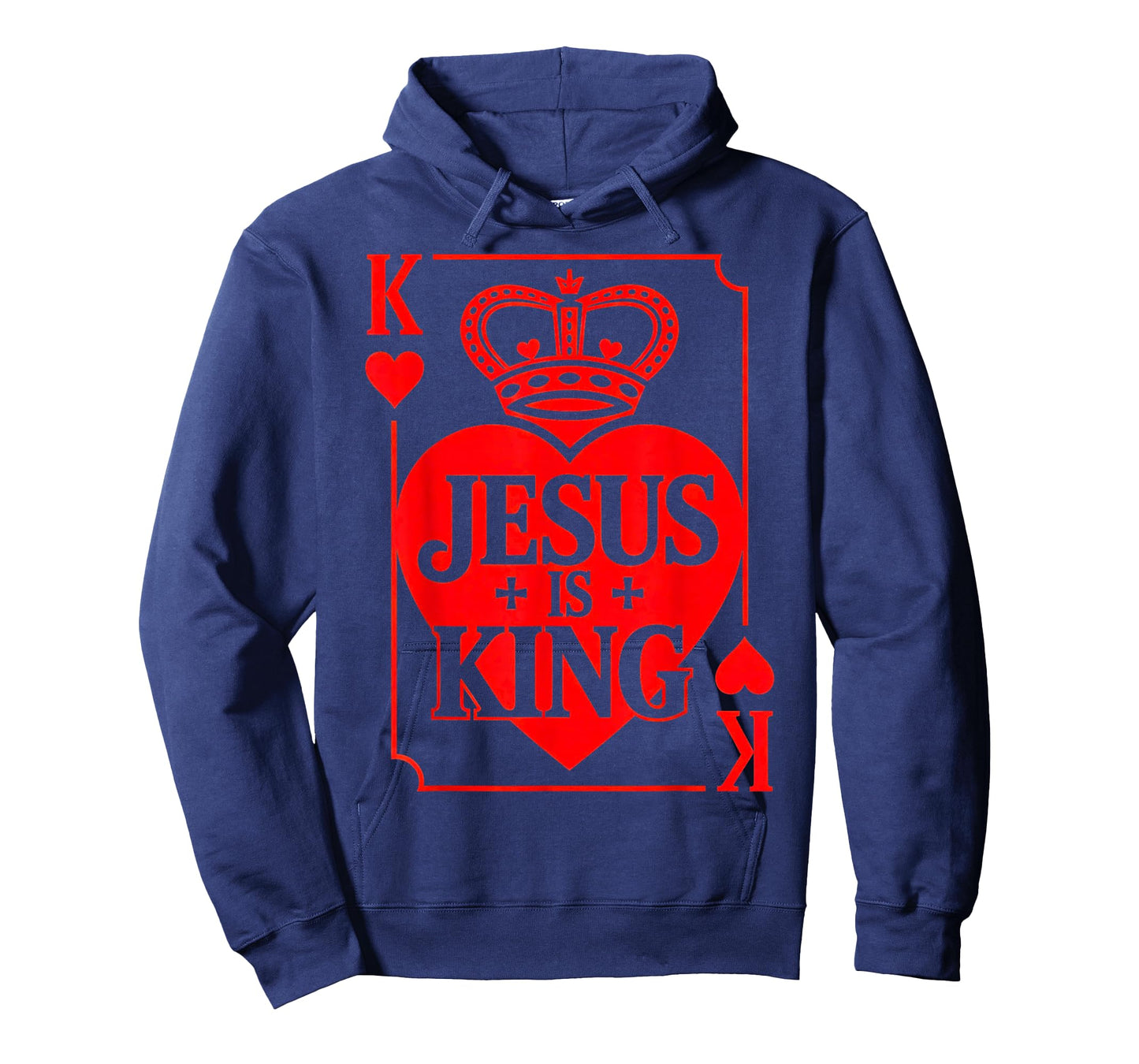Jesus is King Christian Valentine K Heart Card God Faith T-Shirt
