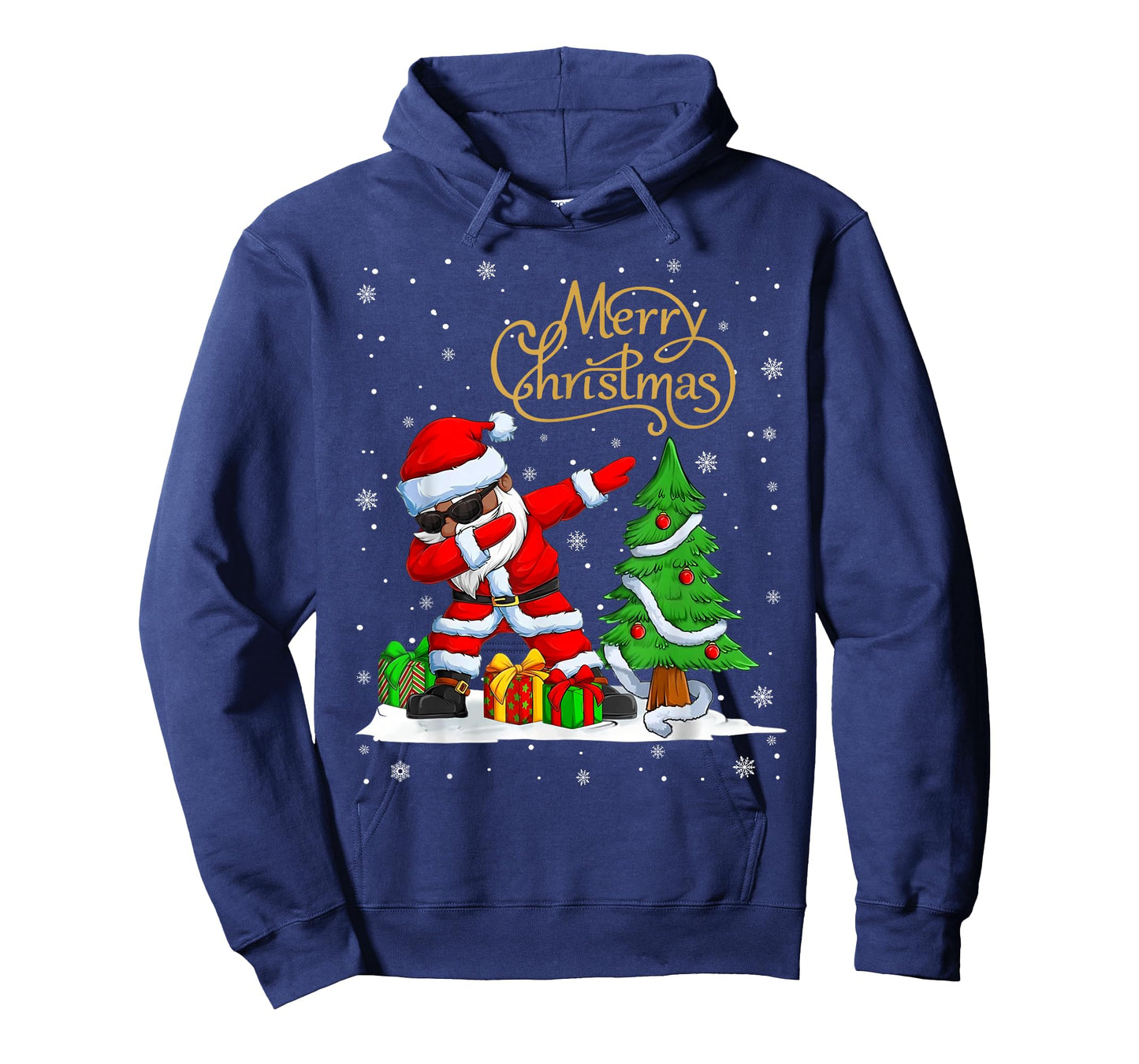 Funny Santa Claus Black Christmas Afro African American Xmas T-Shirt