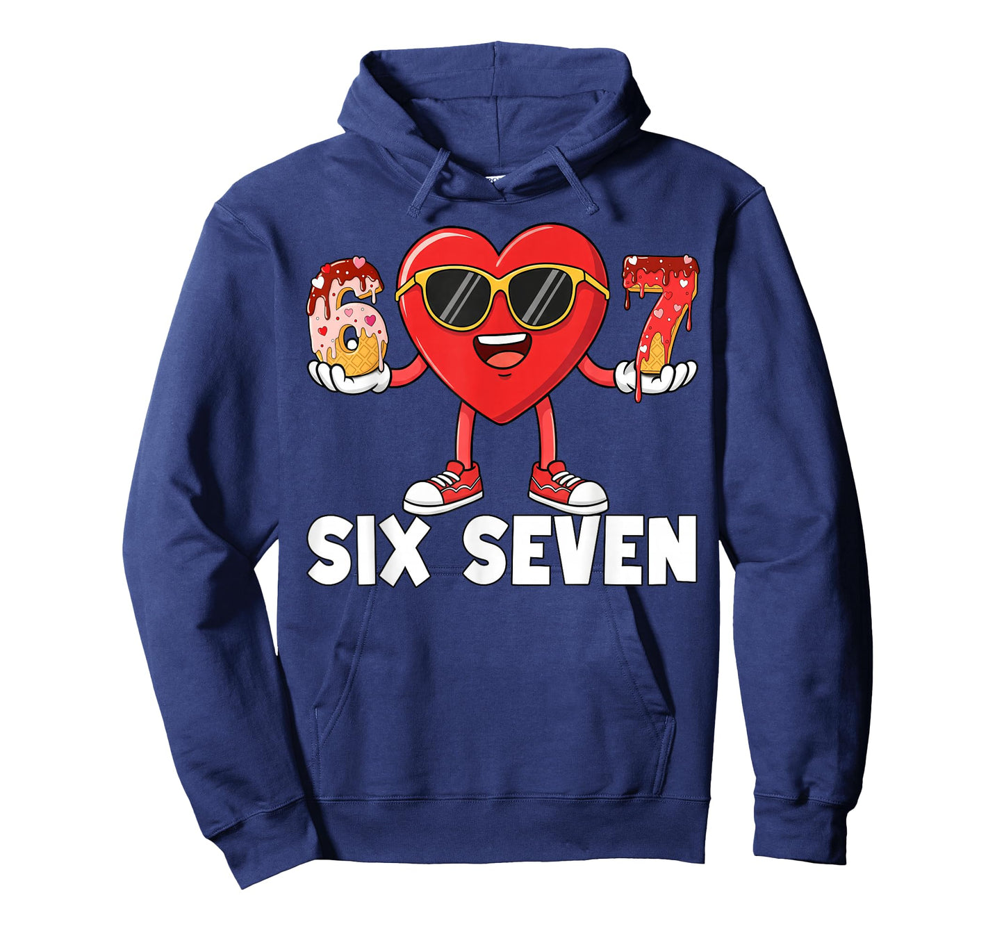 Six Seven 67 Meme Cool Valentine’s for Teens Boys Girls Kids T-Shirt