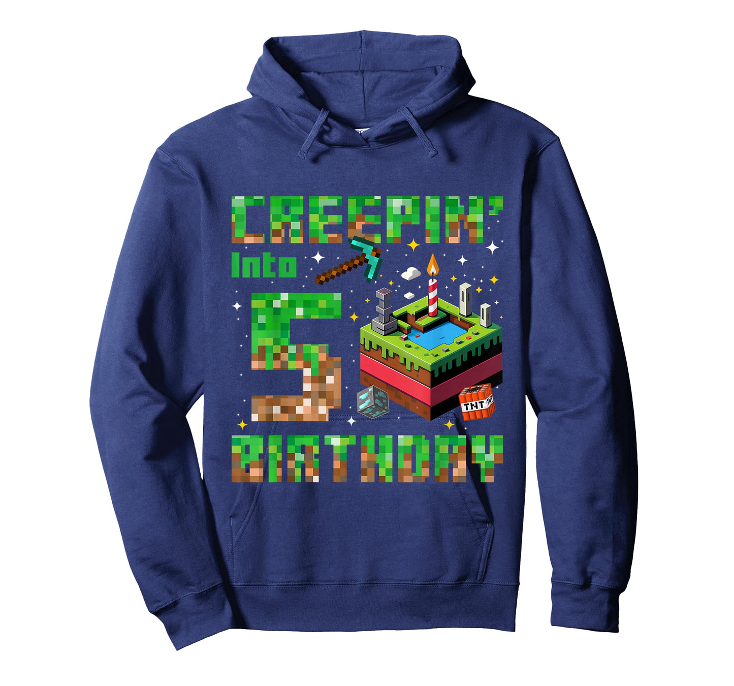 It's My 5th Birthday Gamer Creepin Into 5 Pixel Adventure T-Shirt