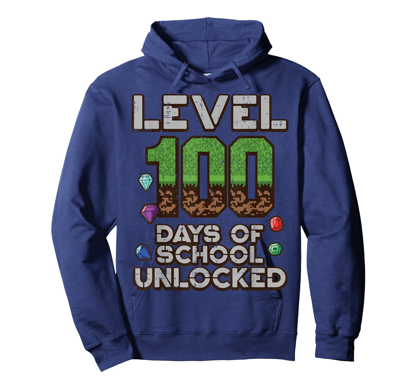 Level 100 Days of School Unlocked Pixel Gamer 100th Day Kid T-Shirt