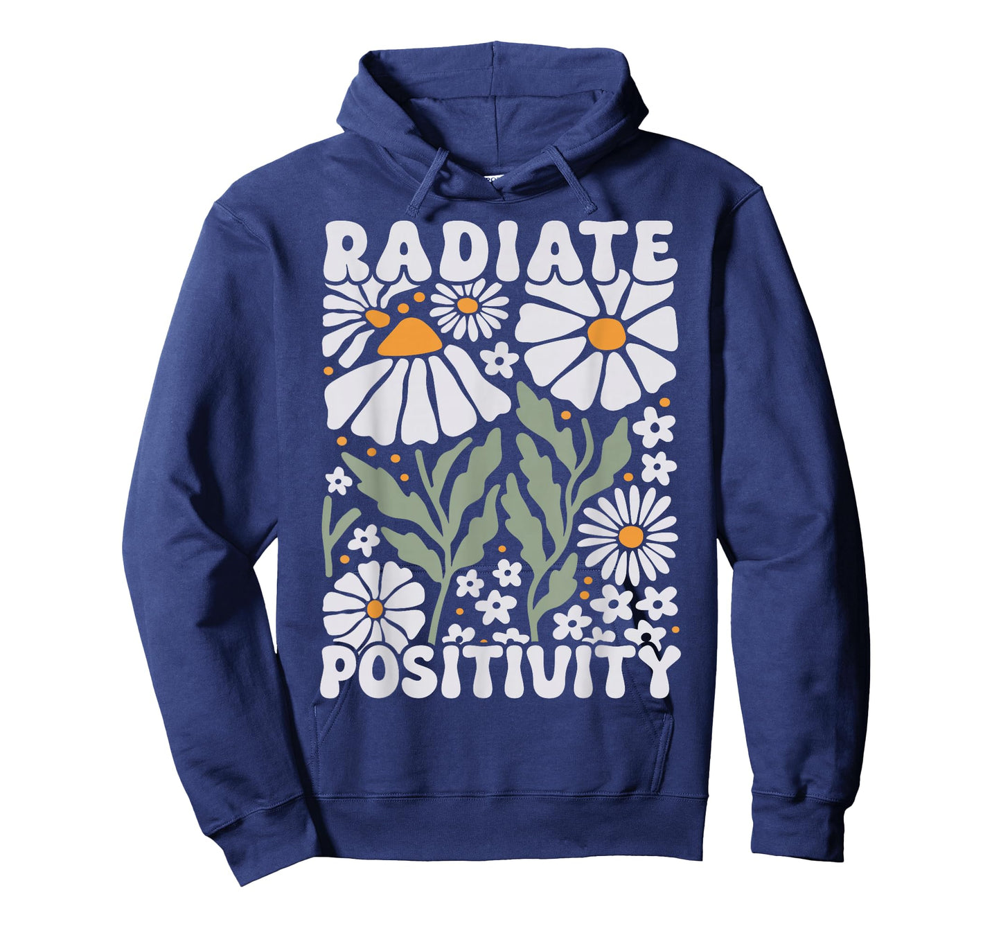 Radiate Positivity Cute Wildflowers Groovy Boho Flower T-Shirt