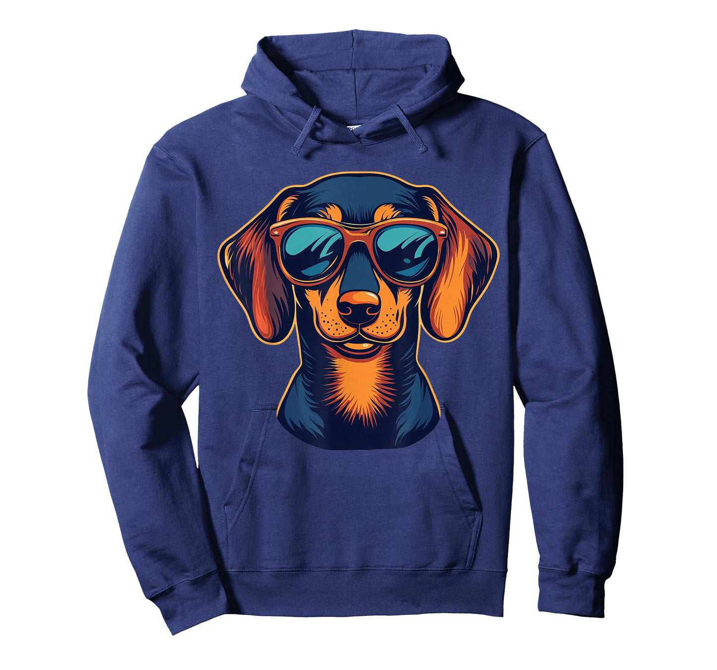 Dachshund Dog Wiener Puppy Wearing Sunglasses Funny Graphic T-Shirt