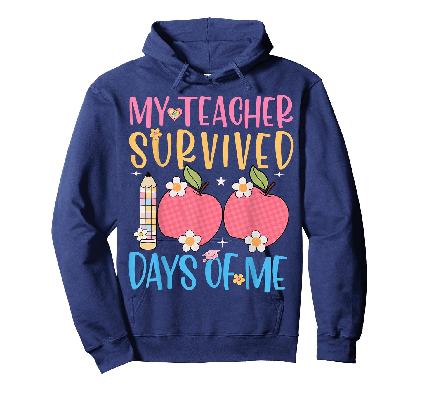 100th Day My Teacher Survived 100 Days of Me Girls Boys Kids T-Shirt