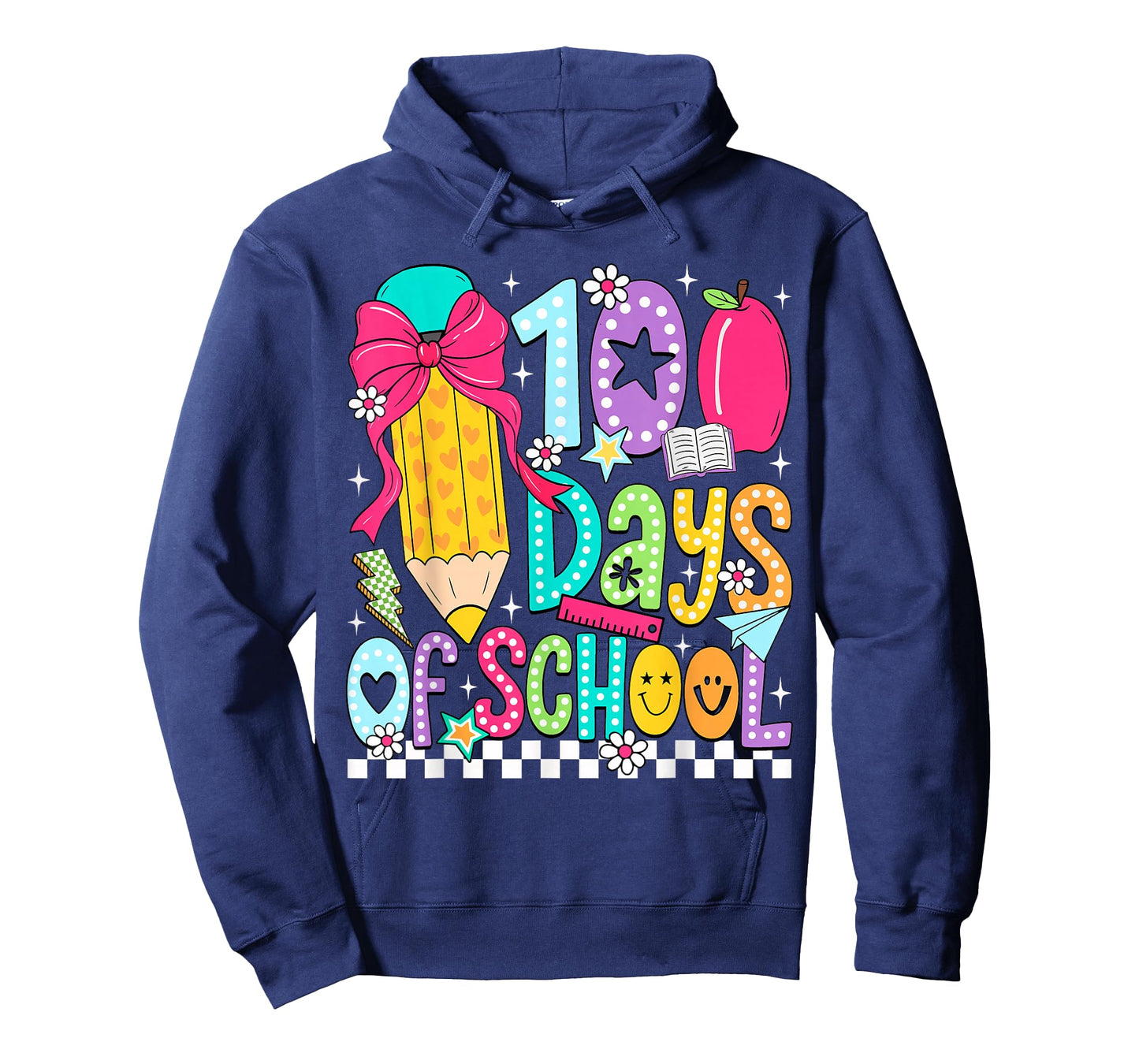 100 Days of School Girls Coquette Bow 100th Day of School T-Shirt