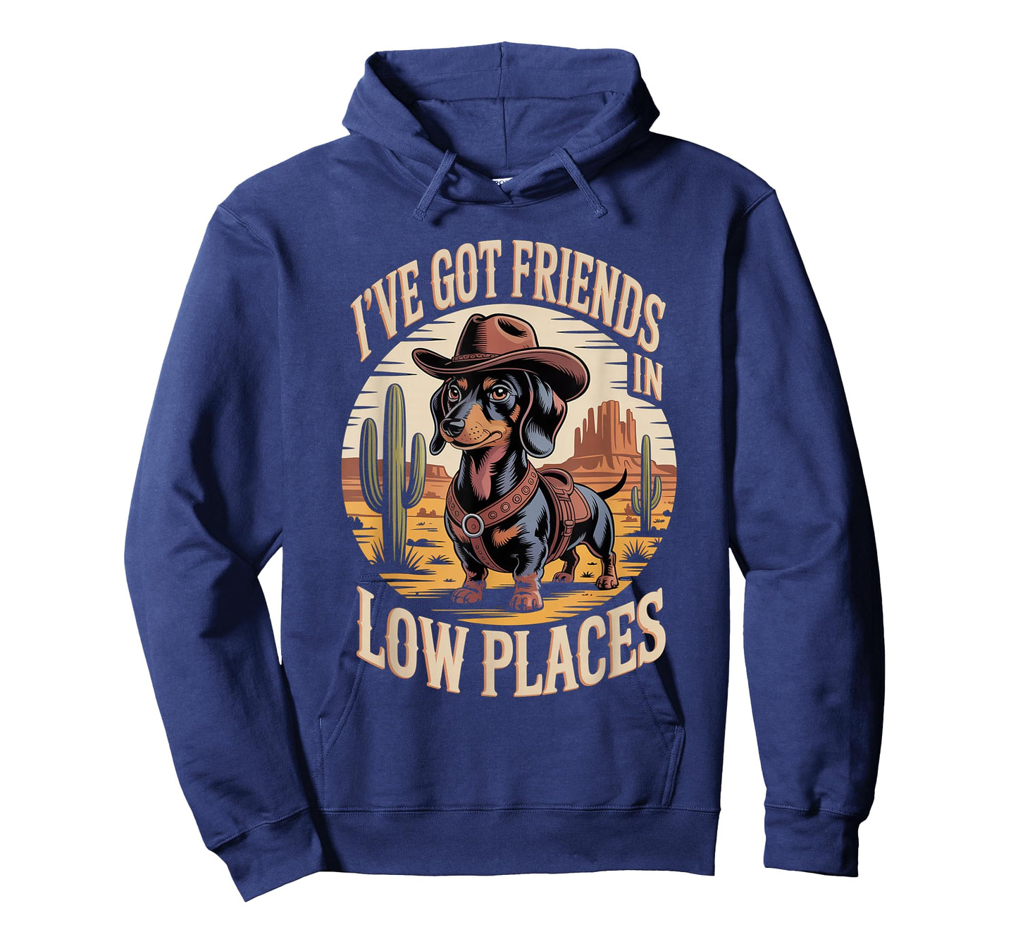 I've Got Friends in Low Places Dachshund Cowboy T-Shirt