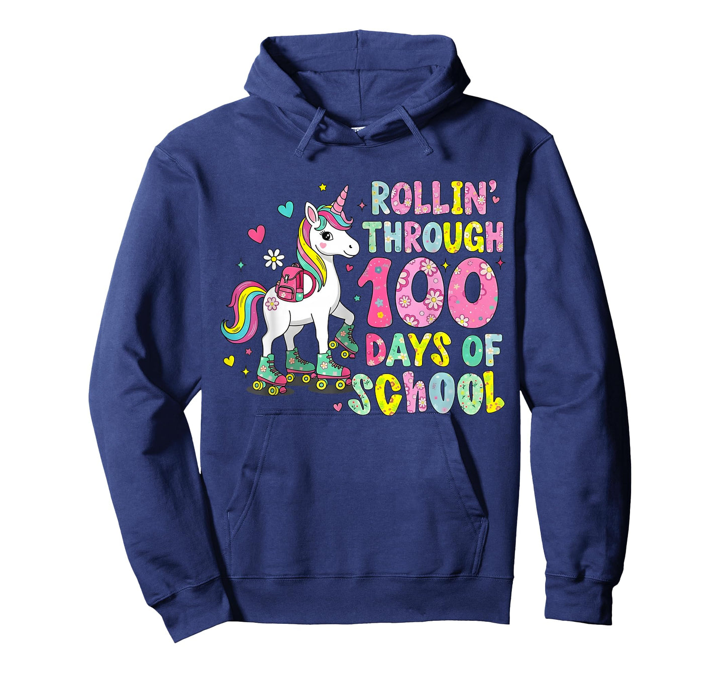 100 Days of School Unicorn 100th Day Smarter Girls Teacher T-Shirt