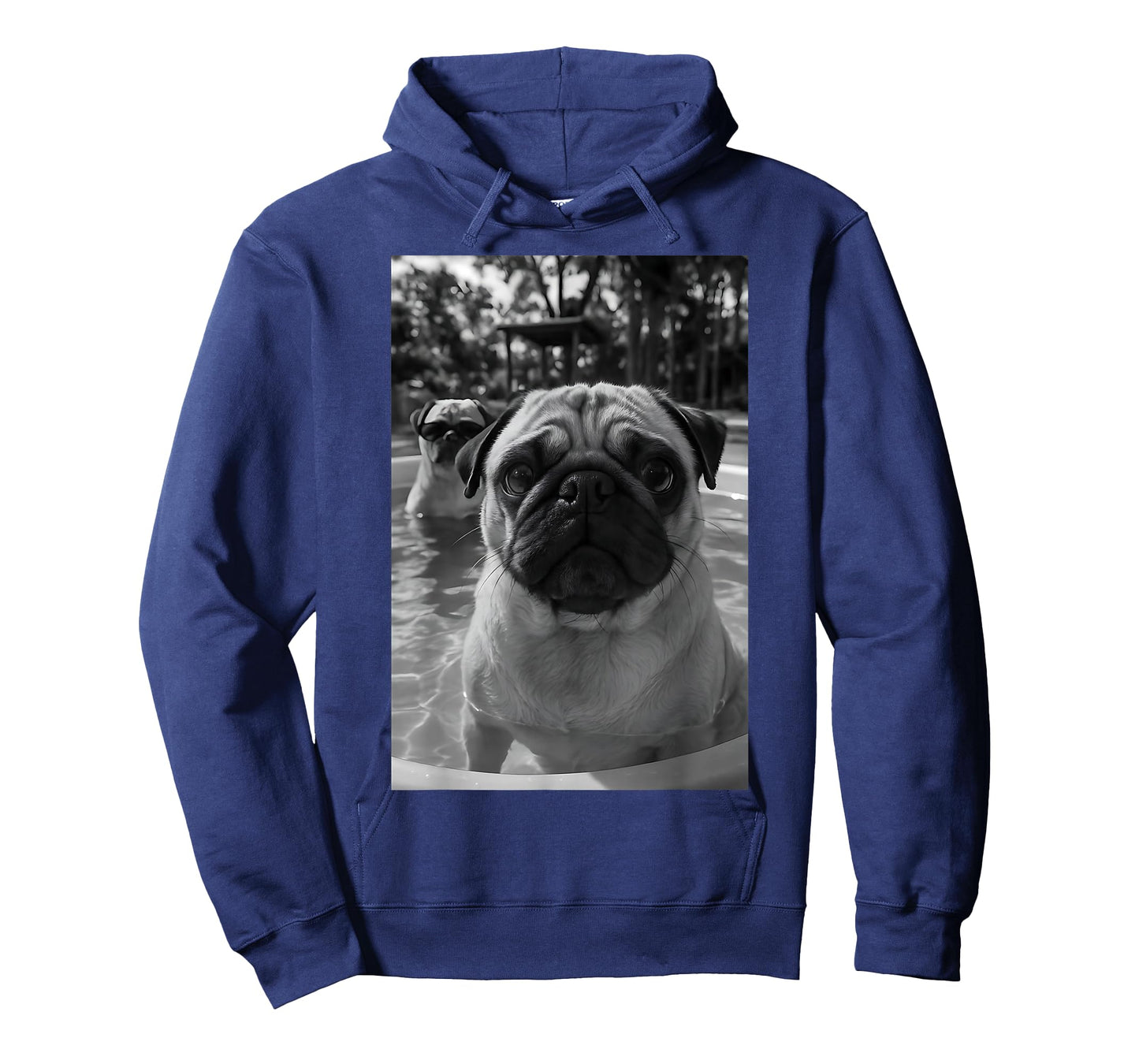 Pug Pool Selfie Cute Dog Photography Sunglasses Women Men T-Shirt