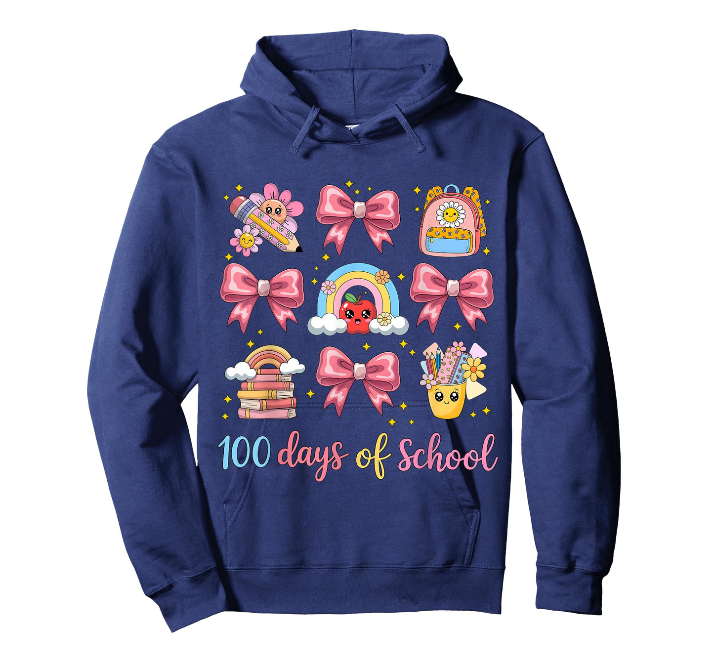 100 Days of School Coquette Bow Boy 100th Day of School Girl T-Shirt