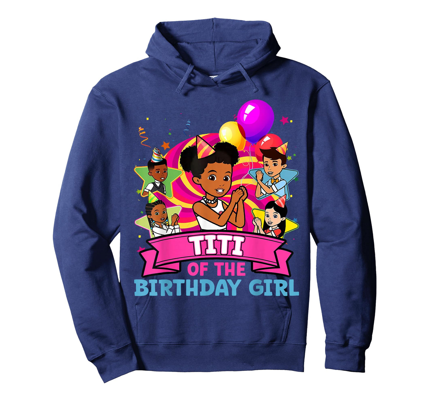Titi of Birthday Girl Gracie Pink Doll Family Decorations T-Shirt