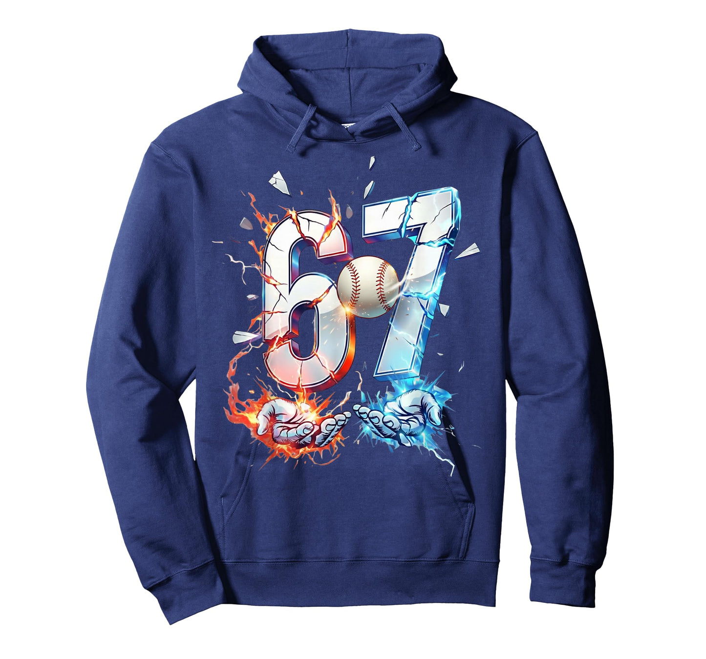6 7 Baseball Six Seven Meme 67 Hands Funny Kids Men Women T-Shirt