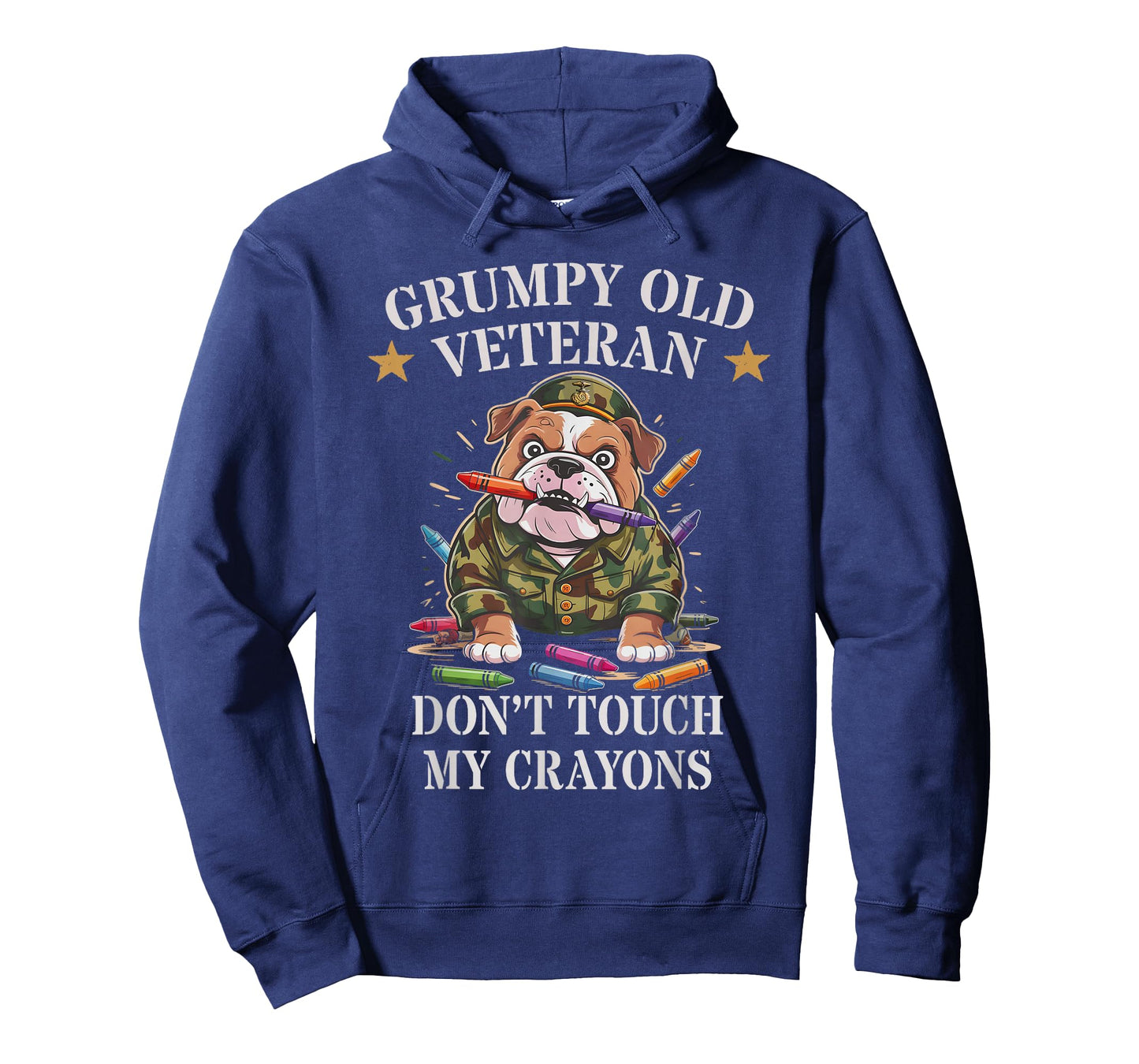 Grumpy Old Veteran Military Family Don't Touch My Crayons T-Shirt