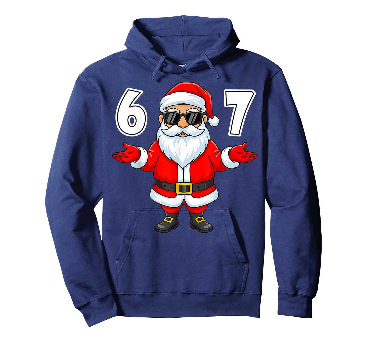 67 Meme Six Seven Number 6 7 Funny Santa Xmas Christmas T-Shirt