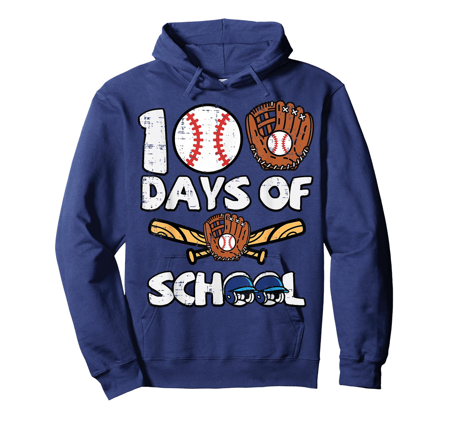 100 Days of School Baseball 100th Day Boys Kids Toddler Men T-Shirt