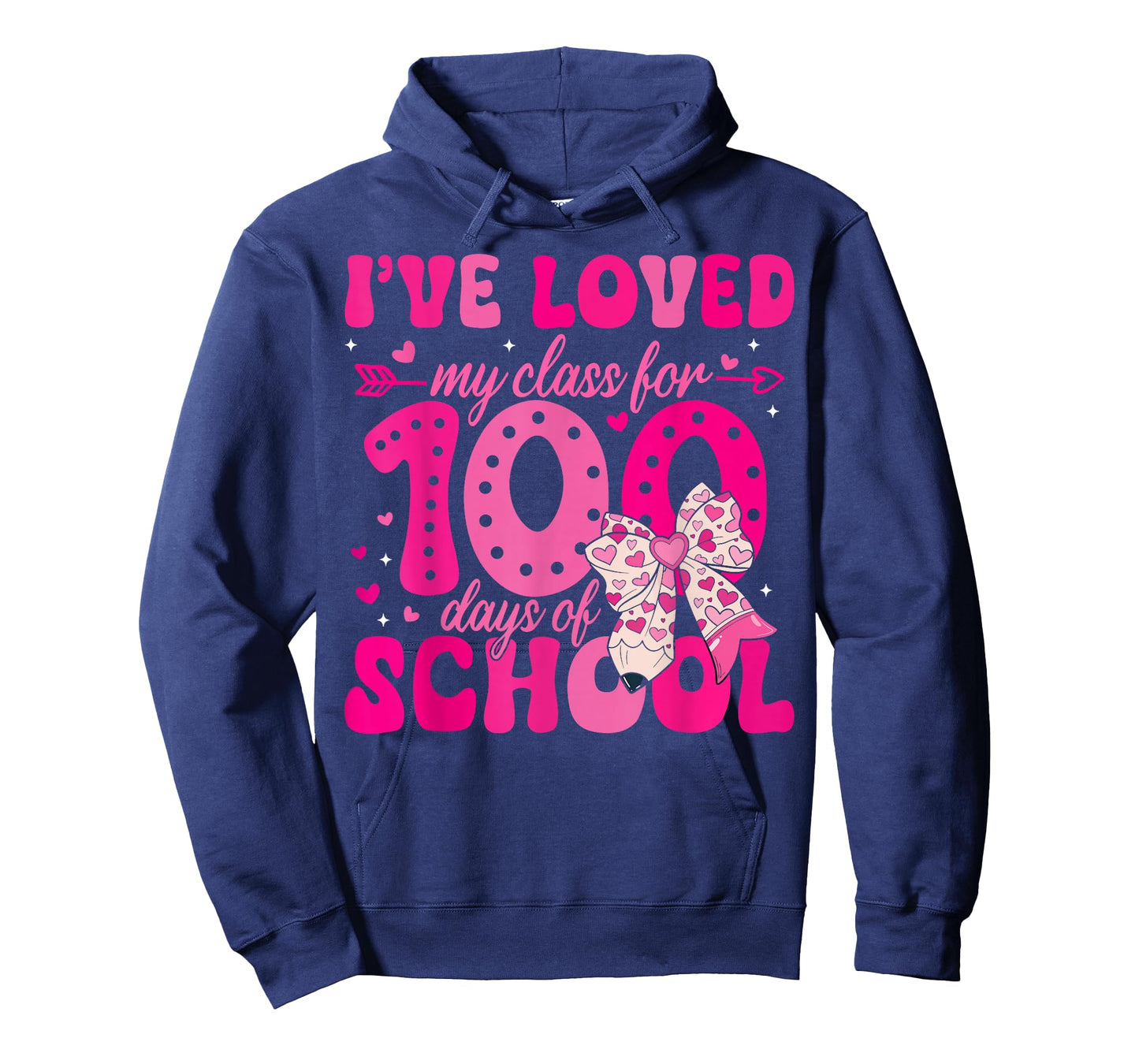 I've Loved My Class for 100 Days of School Valentines Day T-Shirt