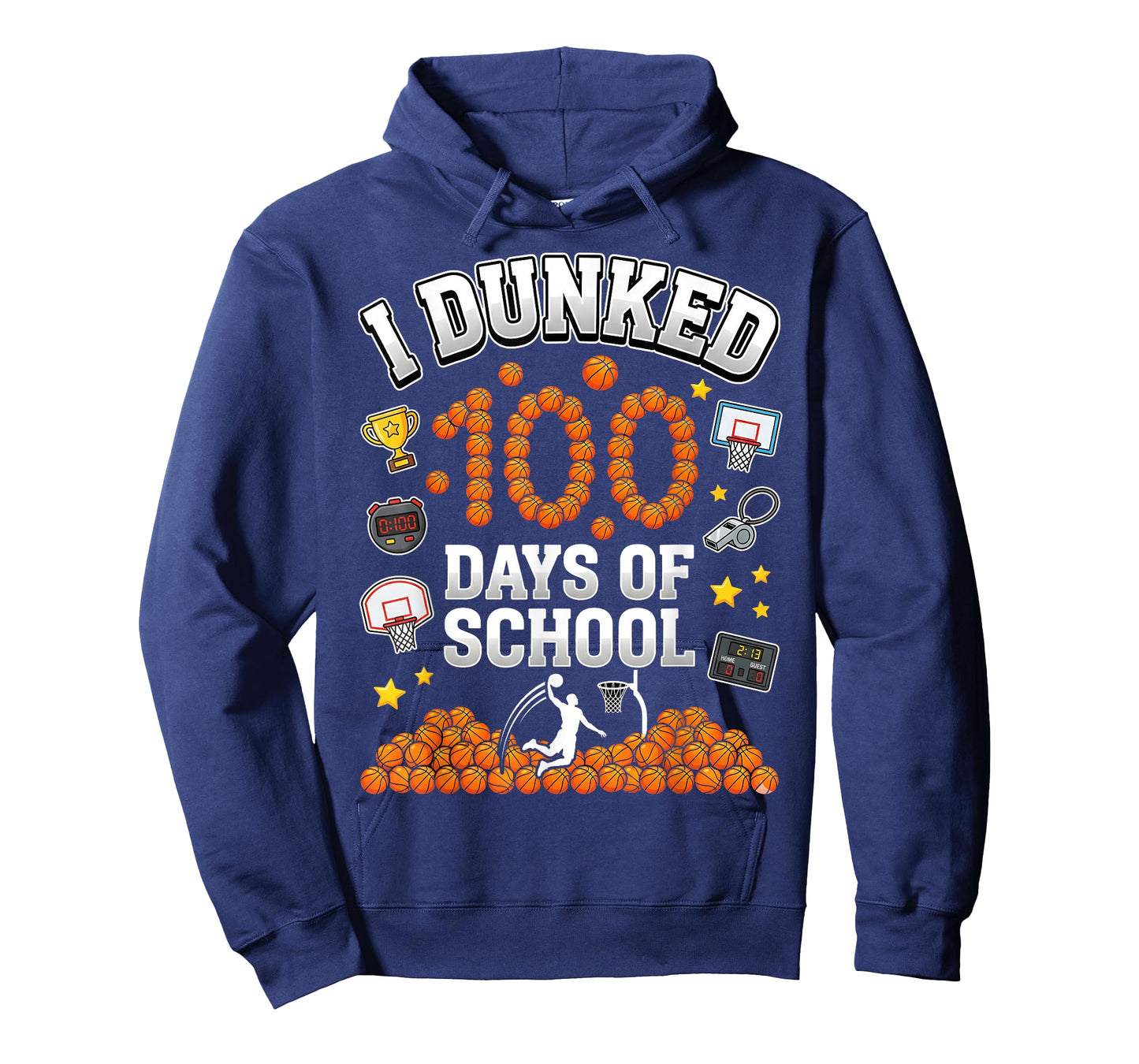 I Dunked 100 Days of School Basketball 100th Days Boys Youth T-Shirt