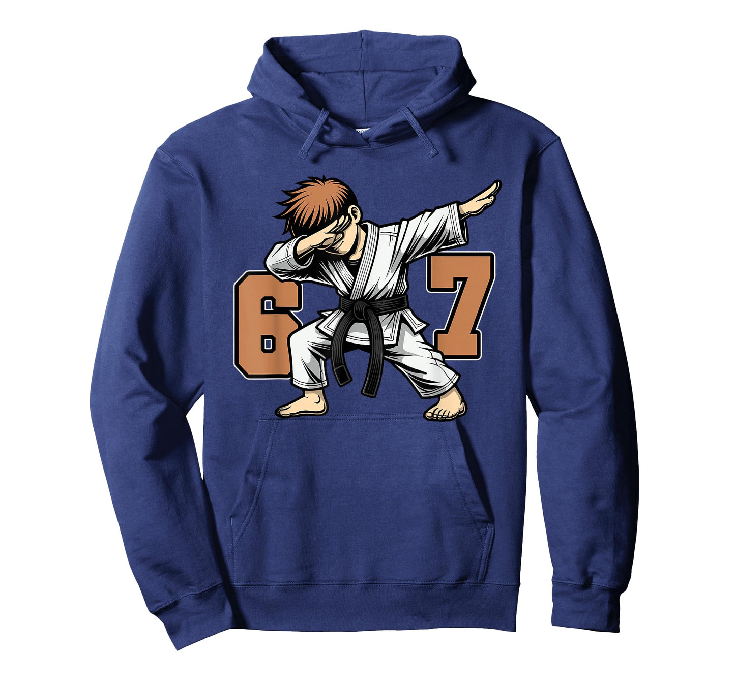 Funny Kids 67 Meme Karate Fan Dabbing Player T-Shirt