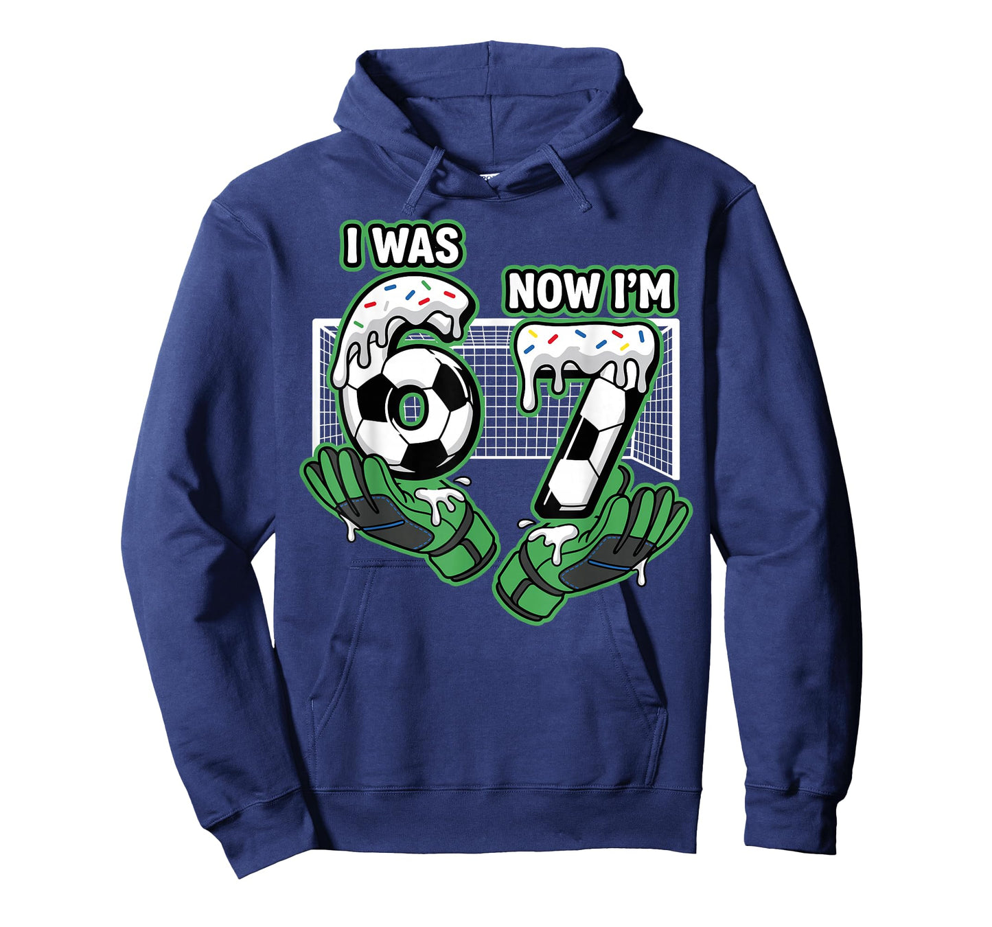 7 Year Old Birthday Soccer I was 6 Now I'm 7 T-Shirt