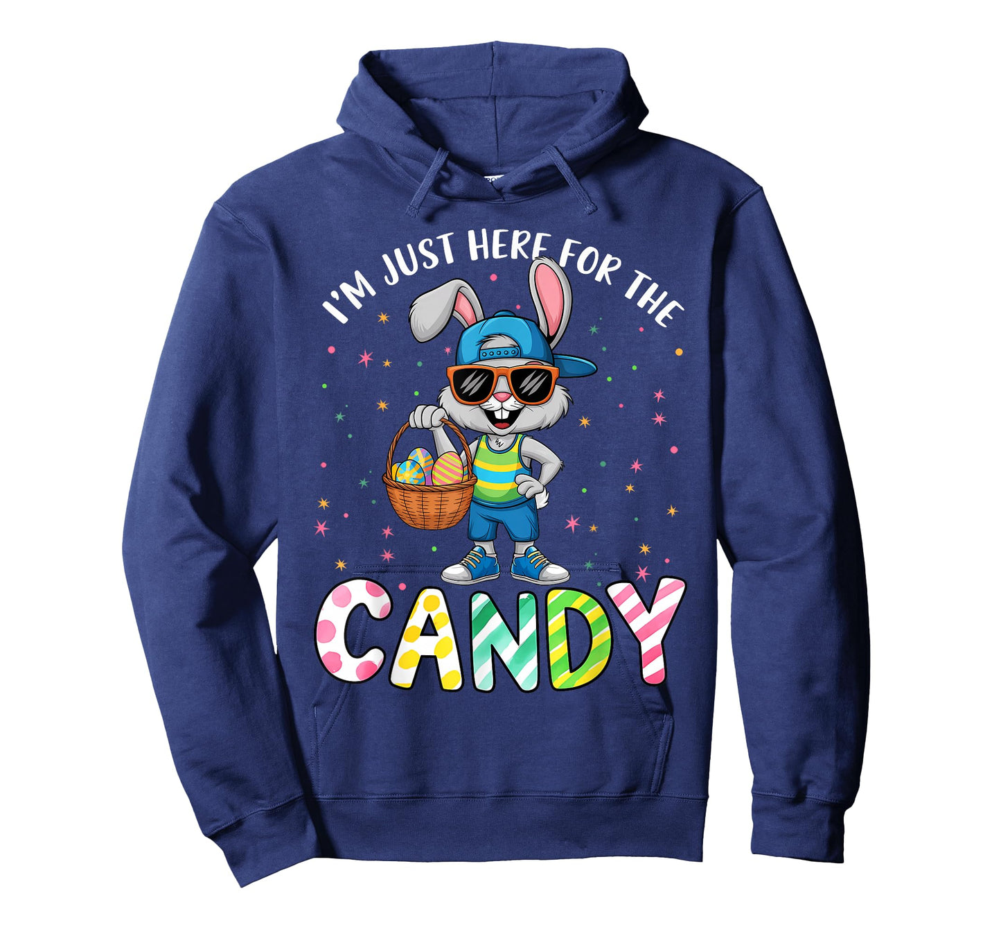 Kids Boys Im Just Here for The Candy Easter Kid Boy Toddler T-Shirt