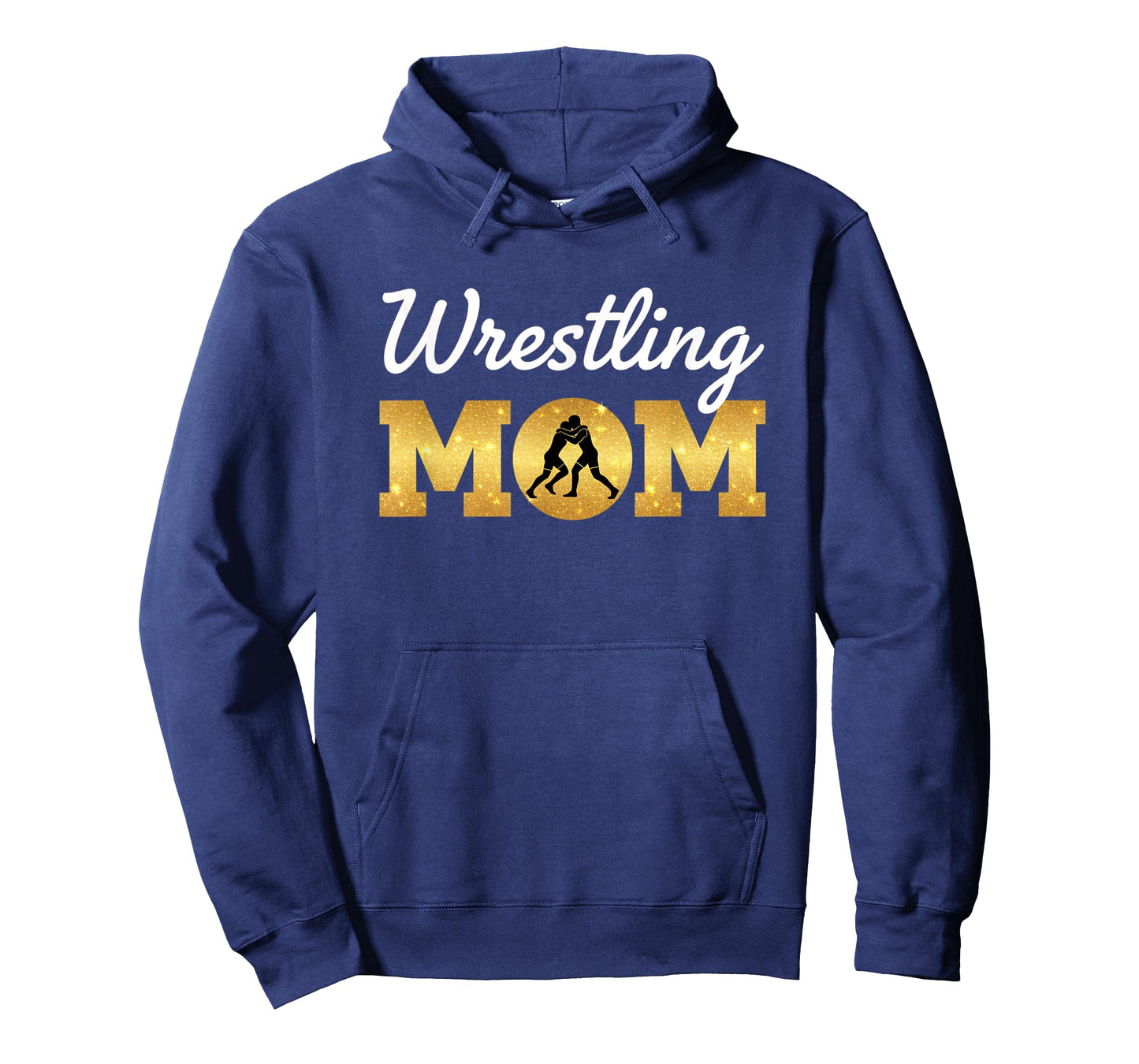 Wrestling Mom - MOM Wrestling Silhouette Design T-Shirt