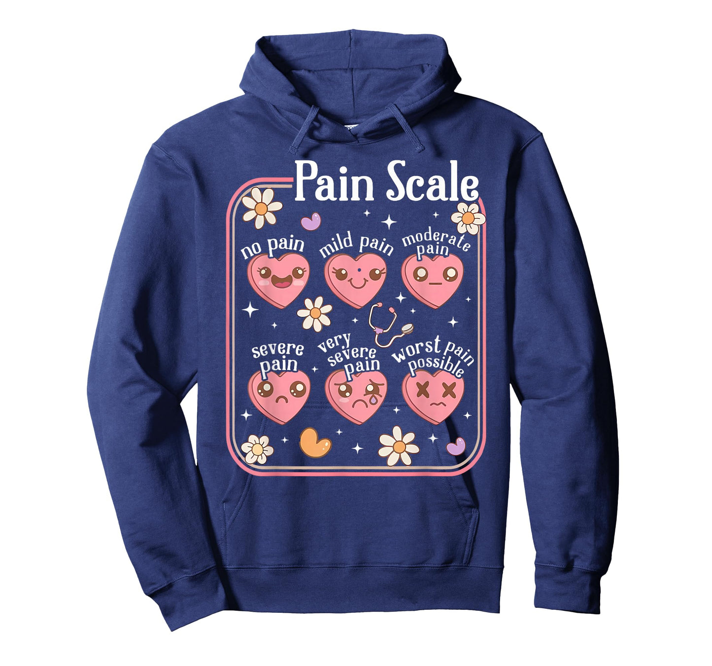 Pain Scale Heart Pain Assessment Trauma Nurse Valentine T-Shirt