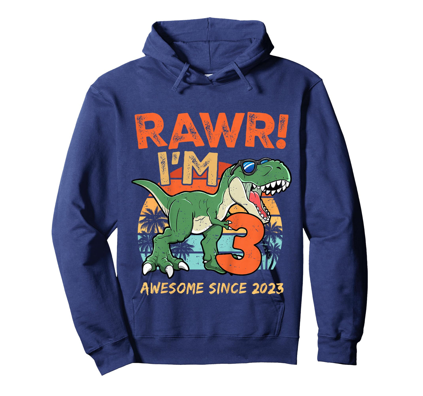 Rawr I'm Three Rex 3rd Birthday Third Dinosaur 3 Year Old T-Shirt