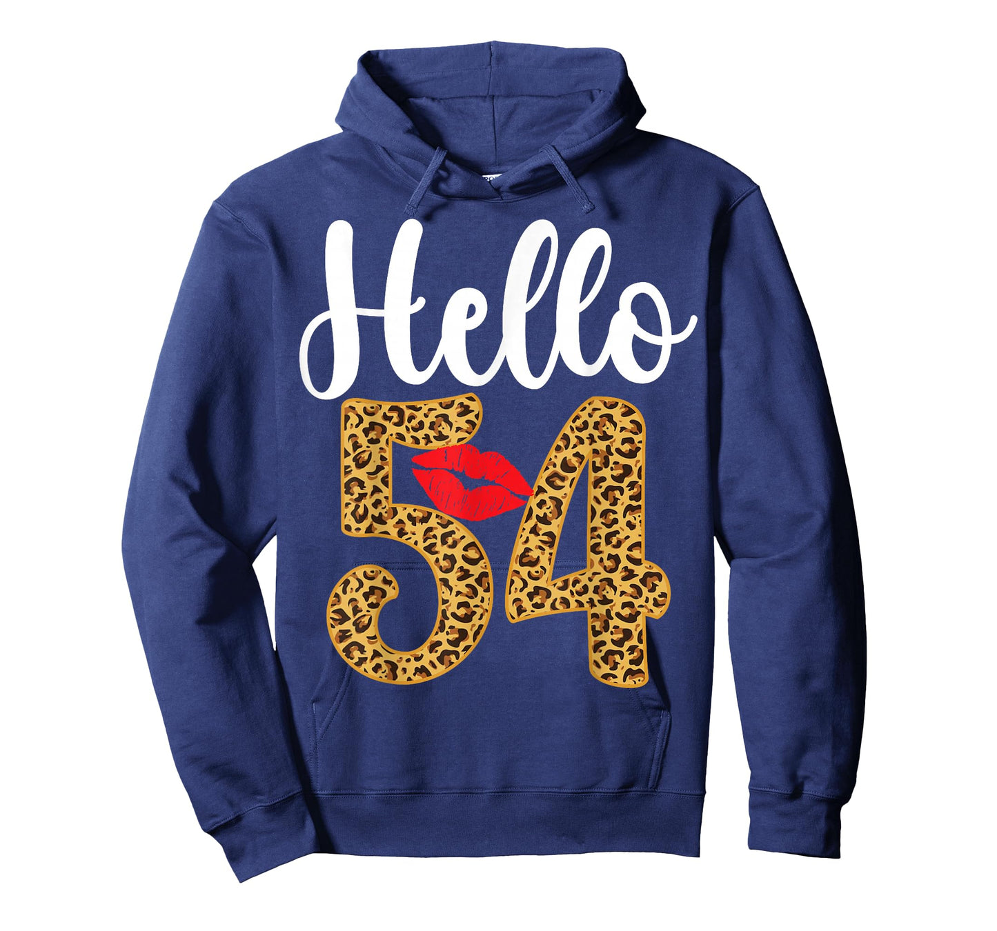 Hello 54 Years Old Leopard 54th Birthday Party T-Shirt