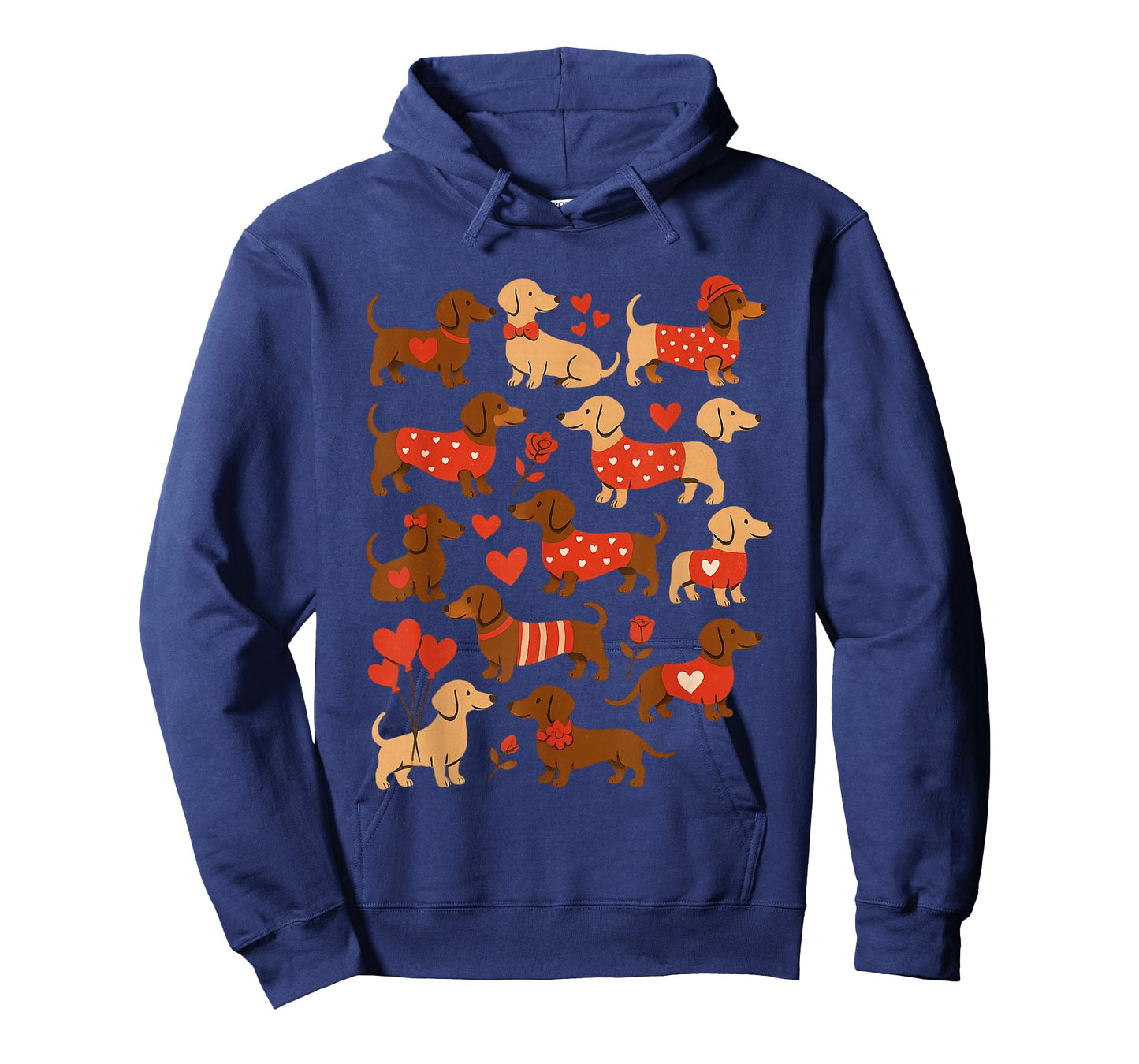 Doxie in Dog Dress Valentines Weiner Dachshund T-Shirt