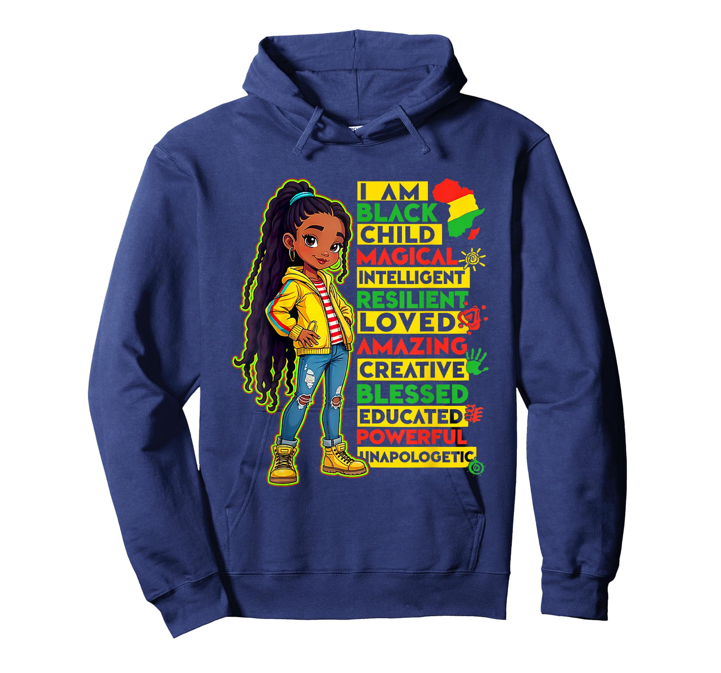 African American Girls Kids T-Shirt
