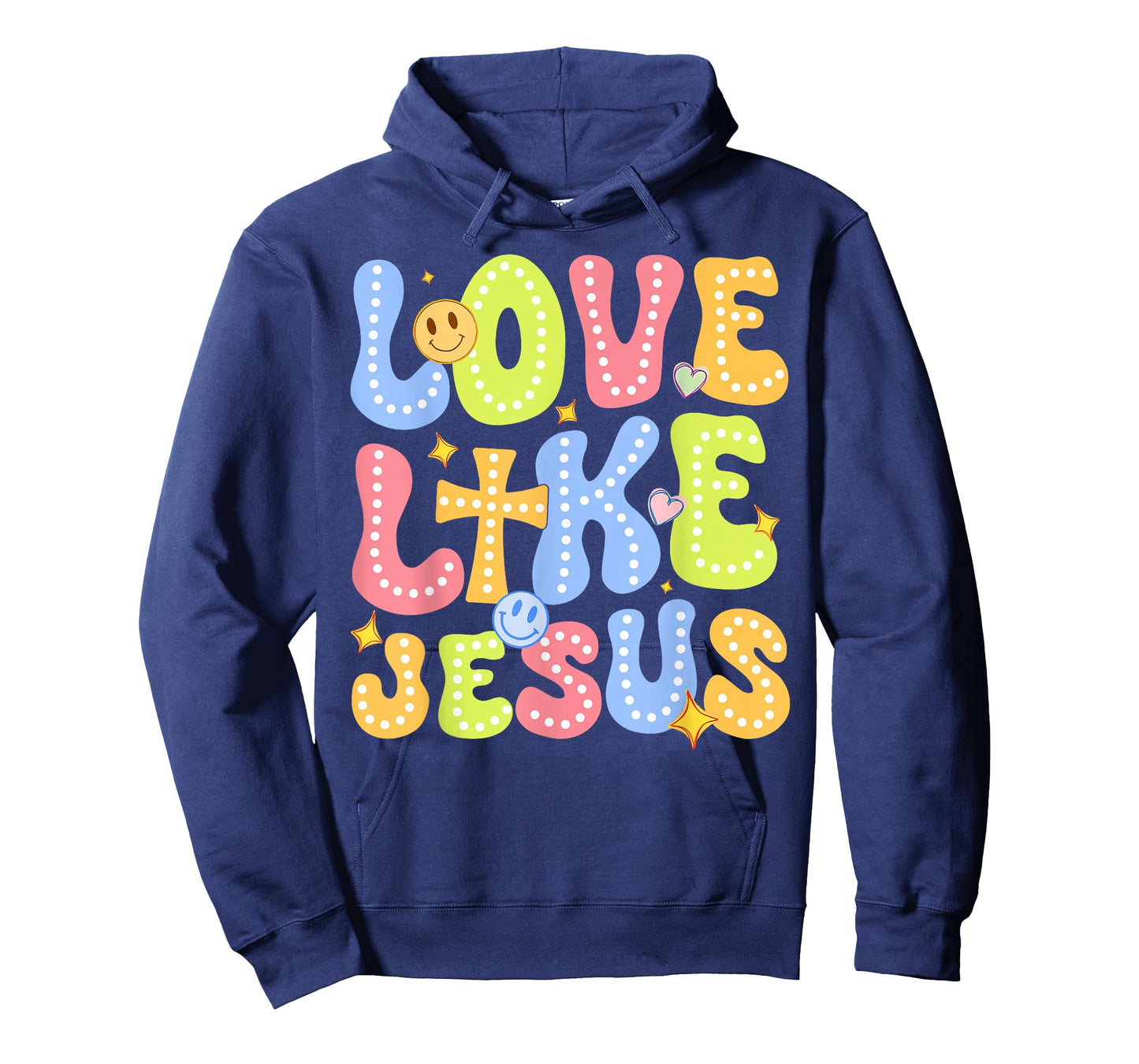 Love Like Jesus Groovy Valentine God Christian Boy Girl T-Shirt