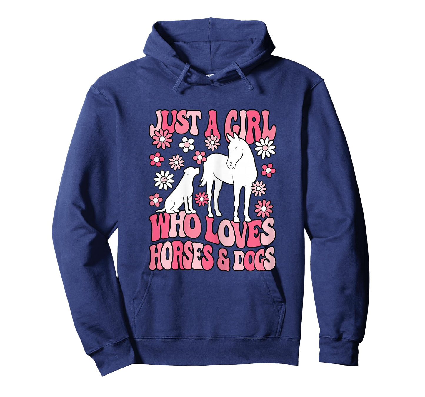 Just A Girl Who Loves Horses and Dogs Horseback Riding T-Shirt