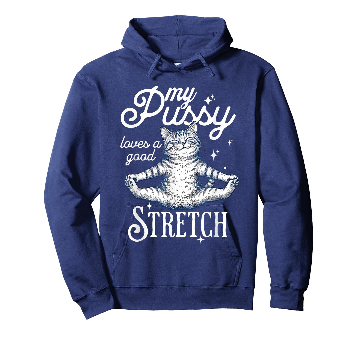 My Pussy Loves A Good Stretch Inappropriate Adult Joke Cat T-Shirt