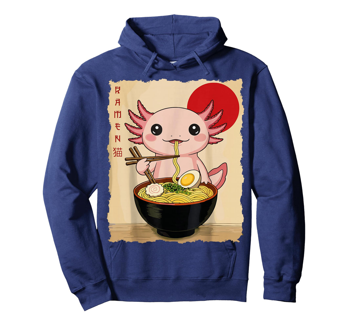 Funny Axolotl Ramen Kawaii Anime Japanese Graphic Women Men T-Shirt