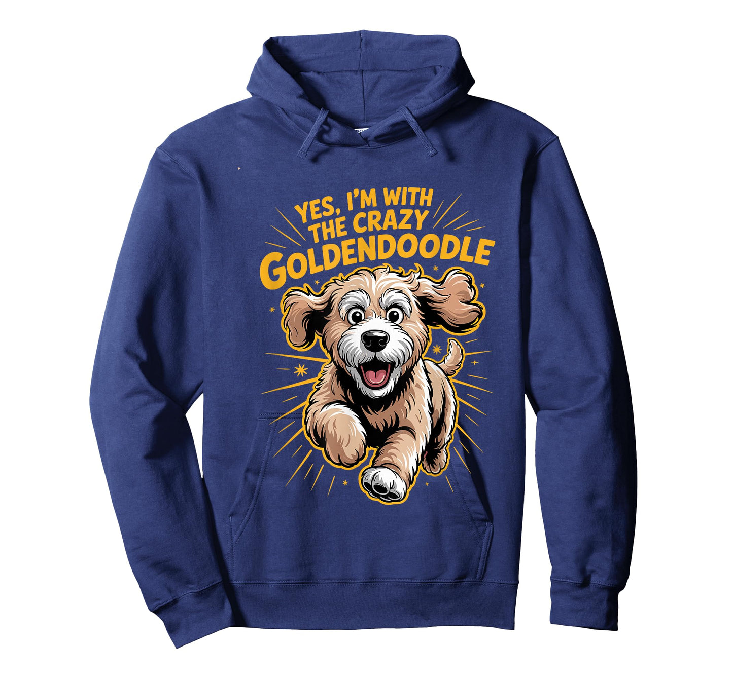 Funny Cute Pet Dog Breed Yes I'm with The Crazy Goldendoodle T-Shirt