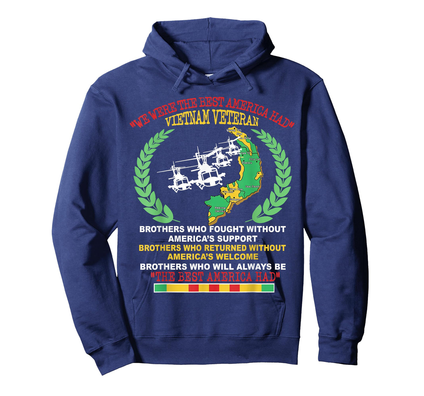 Vietnam Veteran We were The Best America Had Map Helicopters T-Shirt