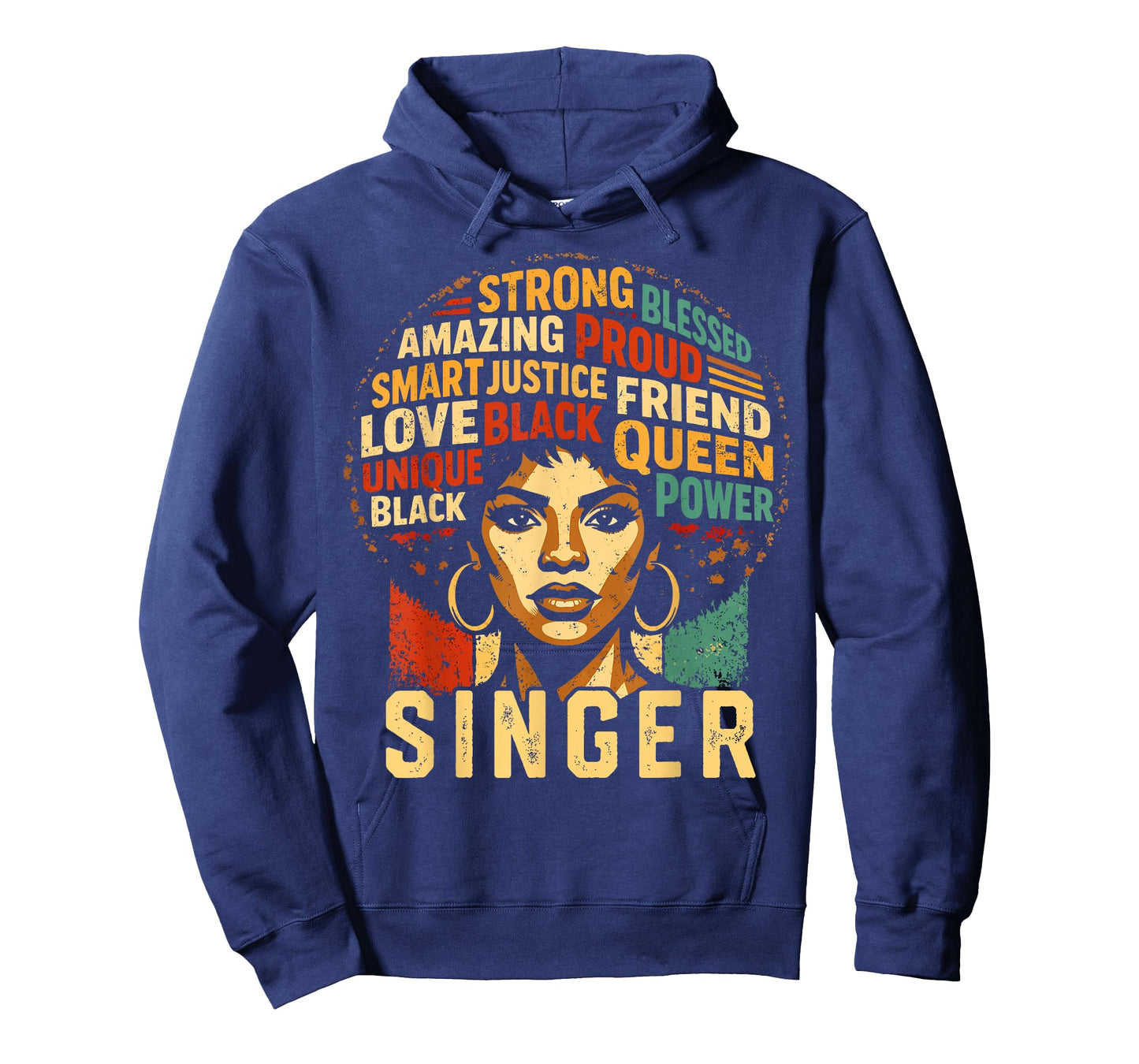 Singer Black History Month Powerful Black Pride Art Design T-Shirt