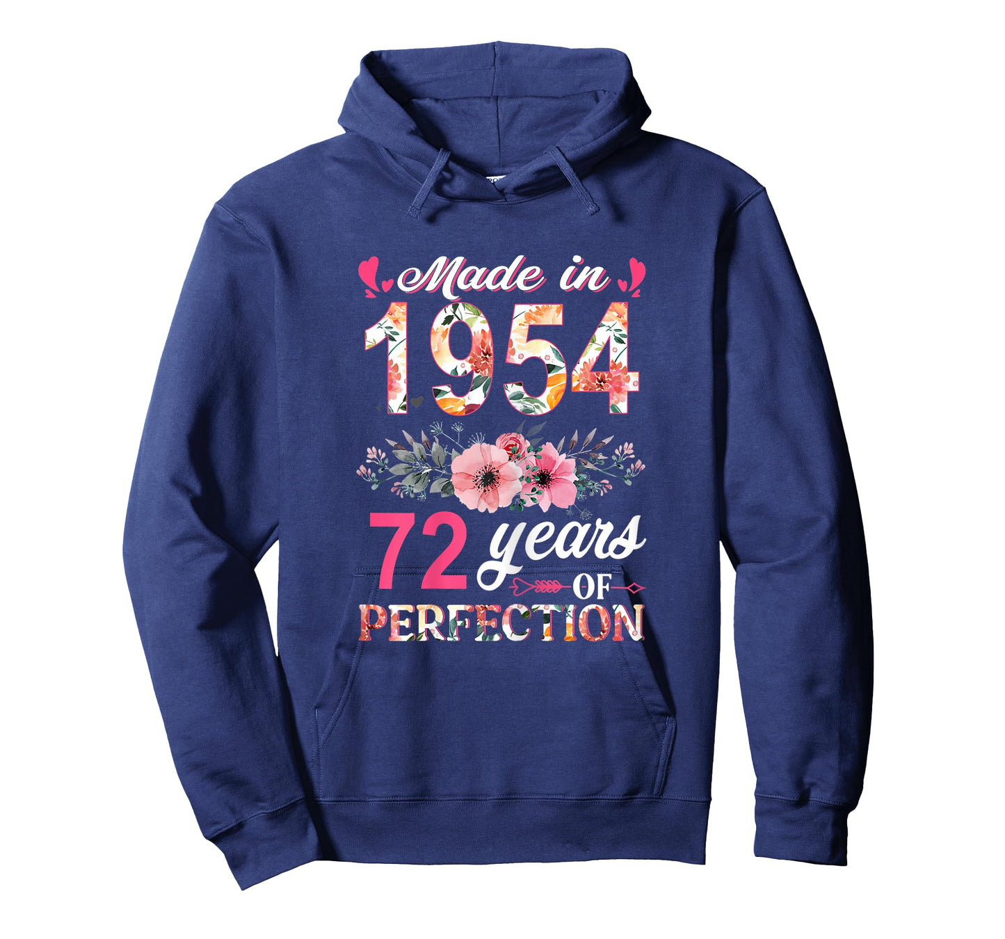 Made in 1954 Floral 72 Year Old 72th Birthday Gifts Women T-Shirt