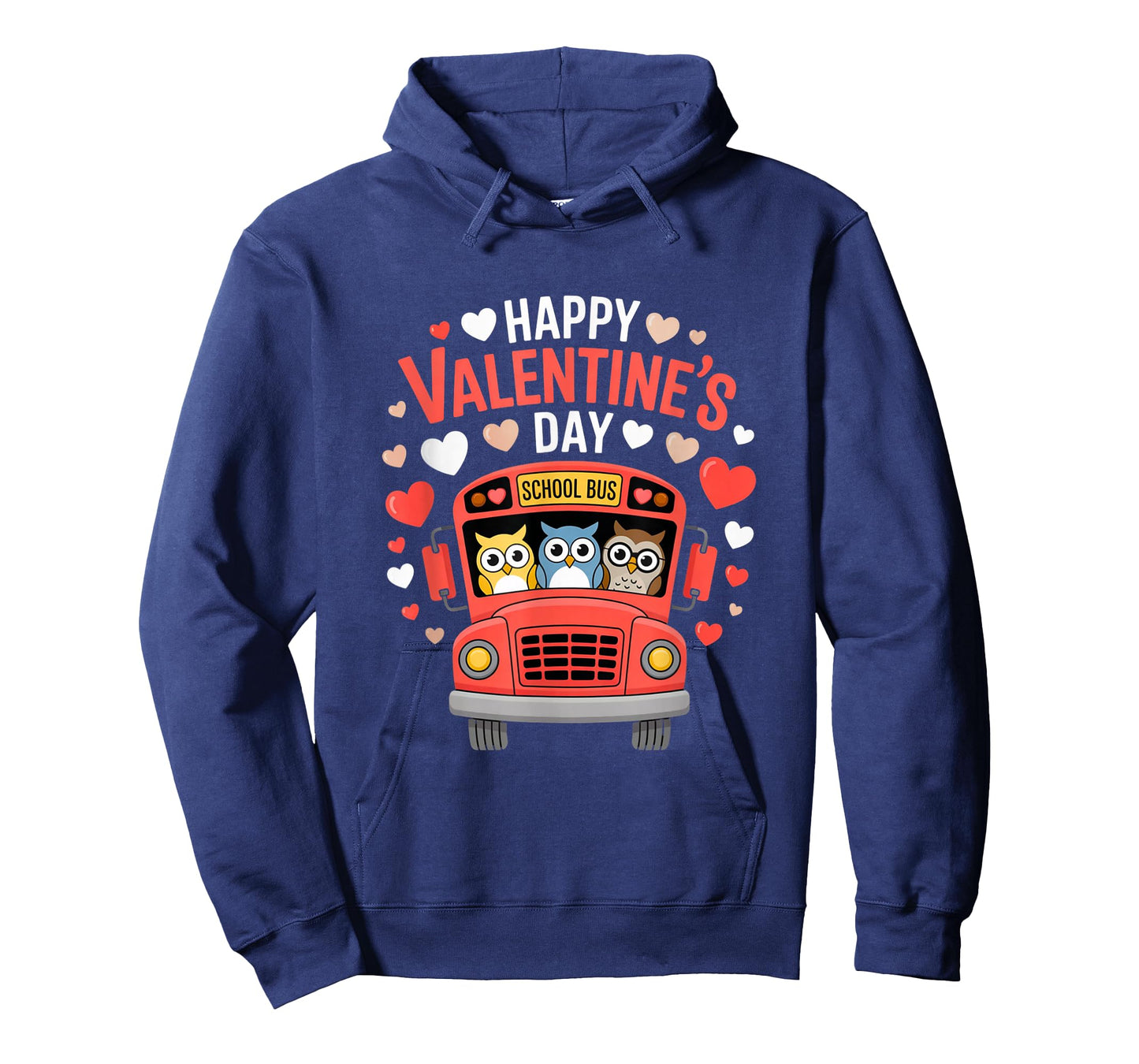 Funny Owls School Bus Driver Happy Valentines Day T-Shirt