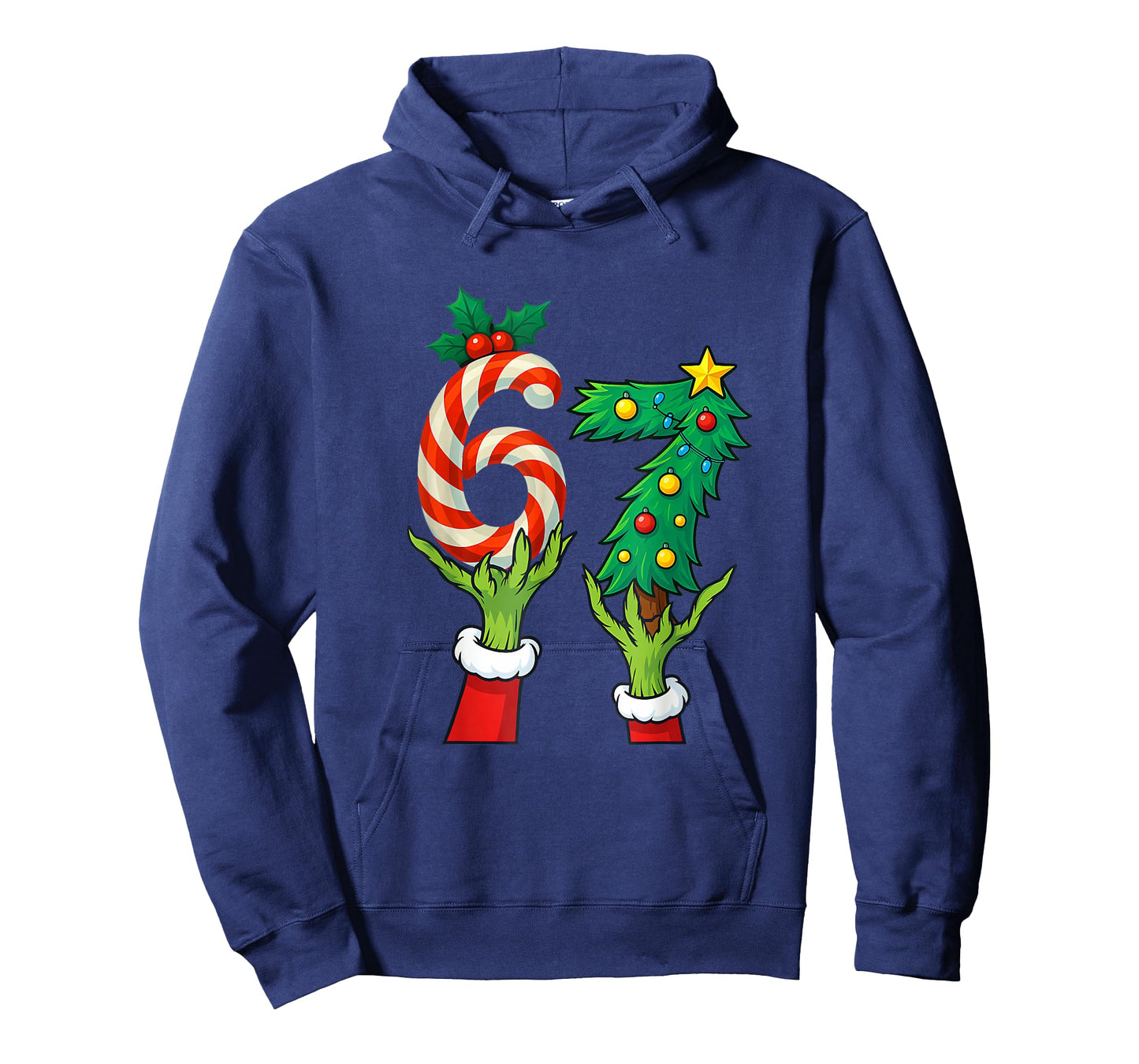 67 Christmas 6 7 Meme Hands Holiday Gen Alpha for Kids Youth T-Shirt